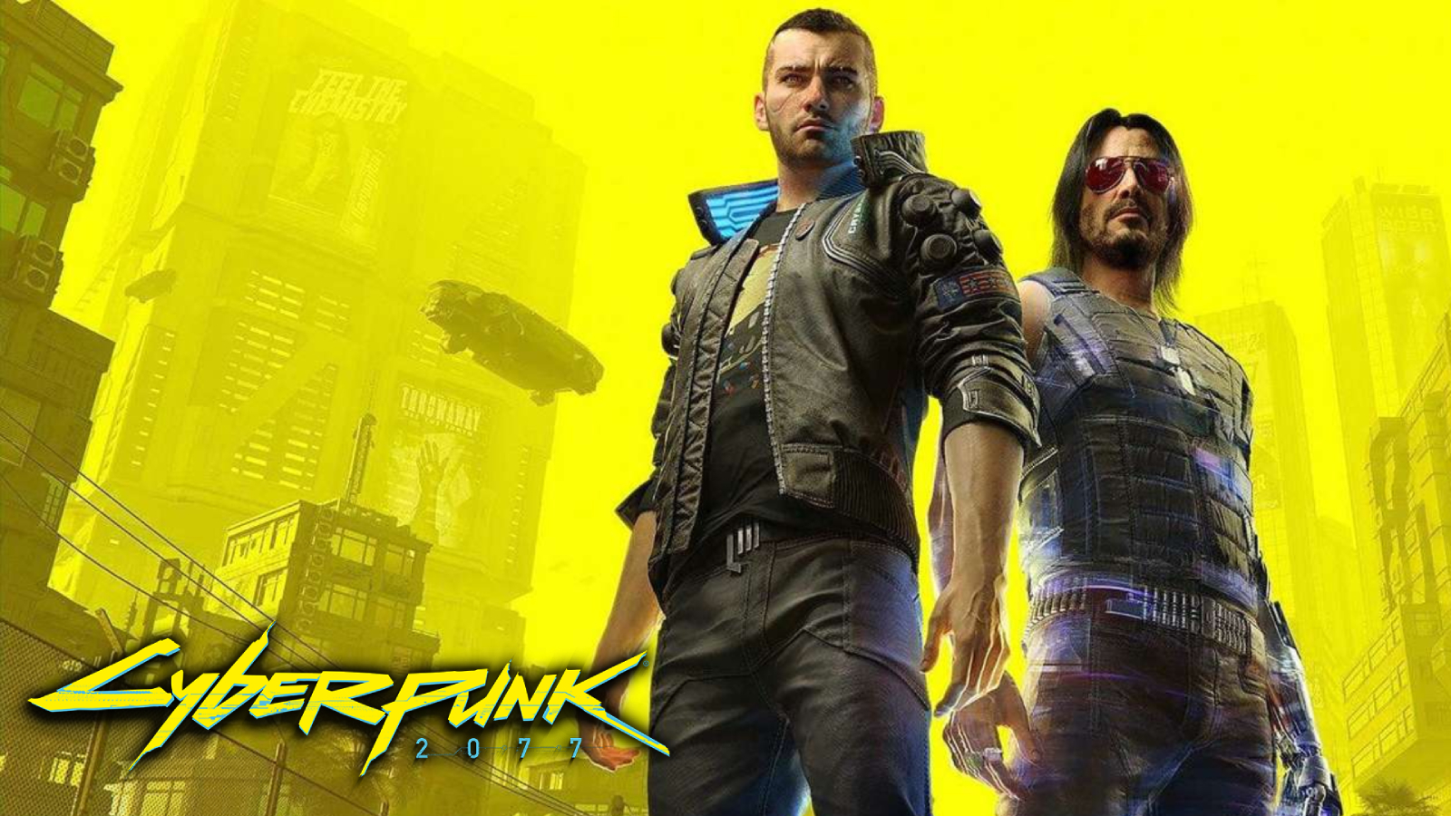 Cyberpunk 2077 Yellow Background