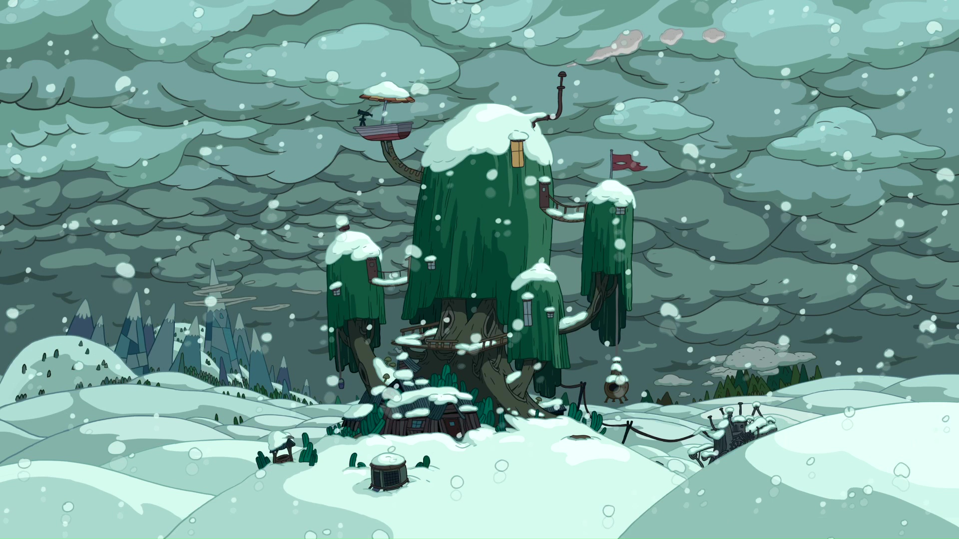 Adventure Time Treehouse Background