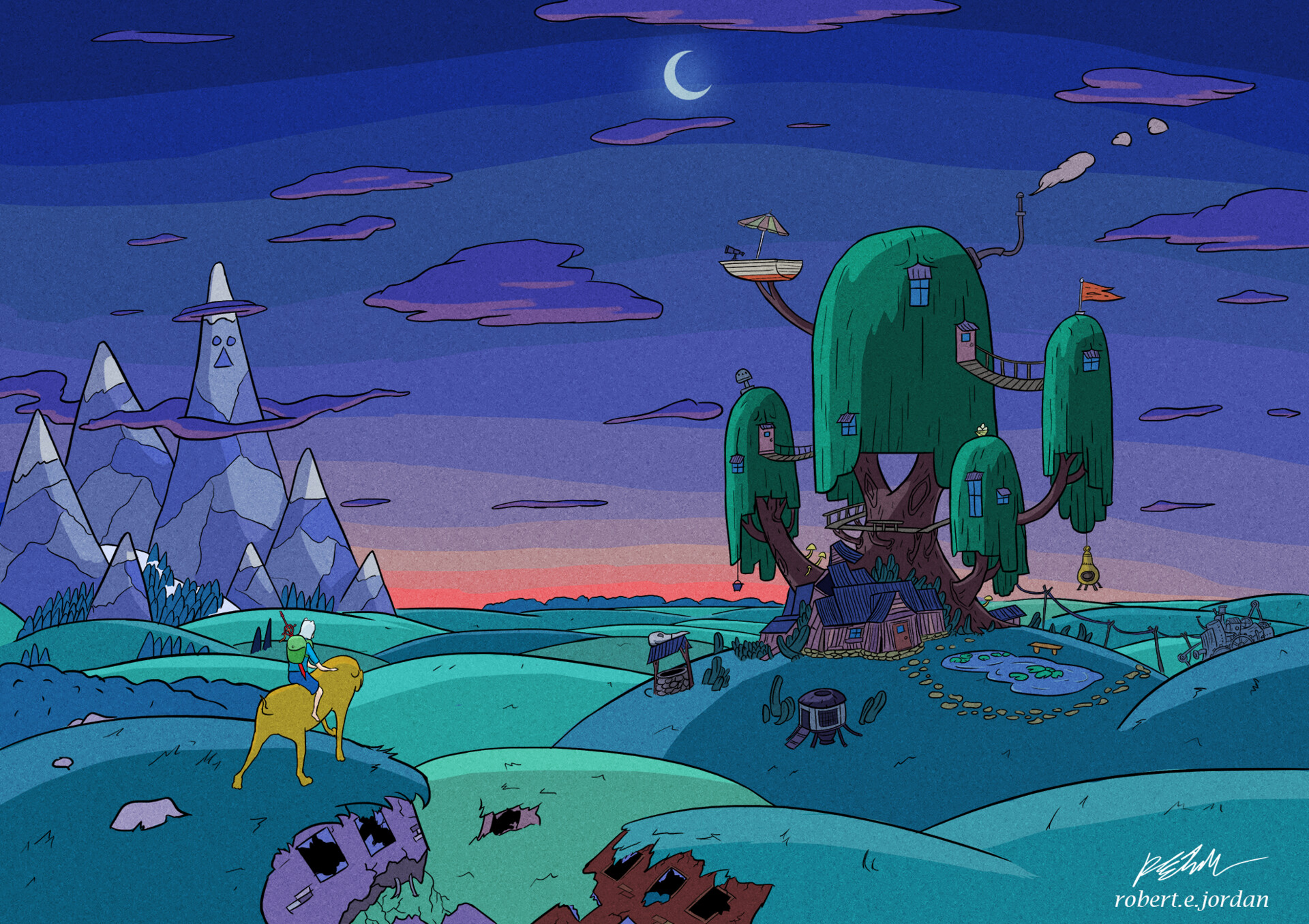 Adventure Time Treehouse Background