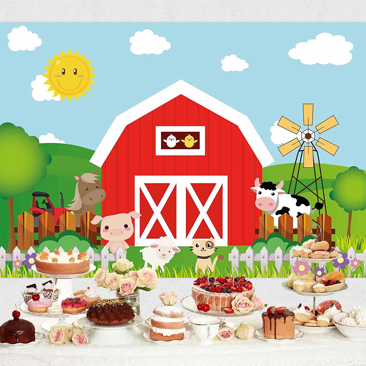 Cartoon Farm Background