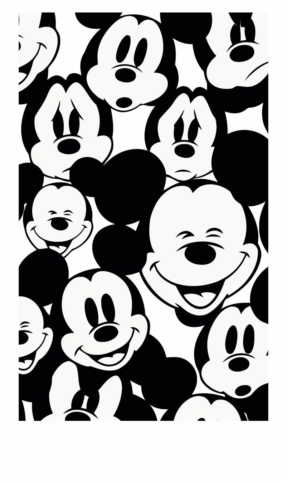 Mickey Mouse The Background Is Black