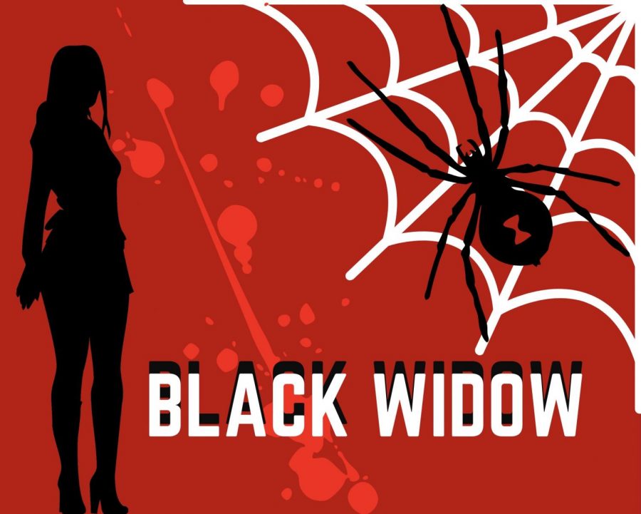 Black Widow Background Logo