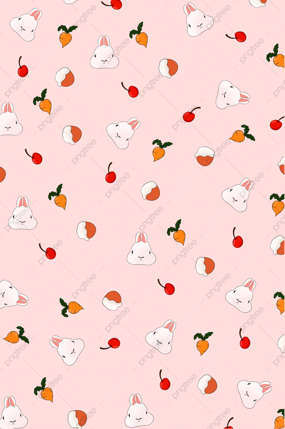 Cute Cartoon Bunny Background