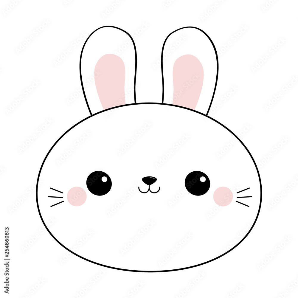 Cute Cartoon Bunny Background