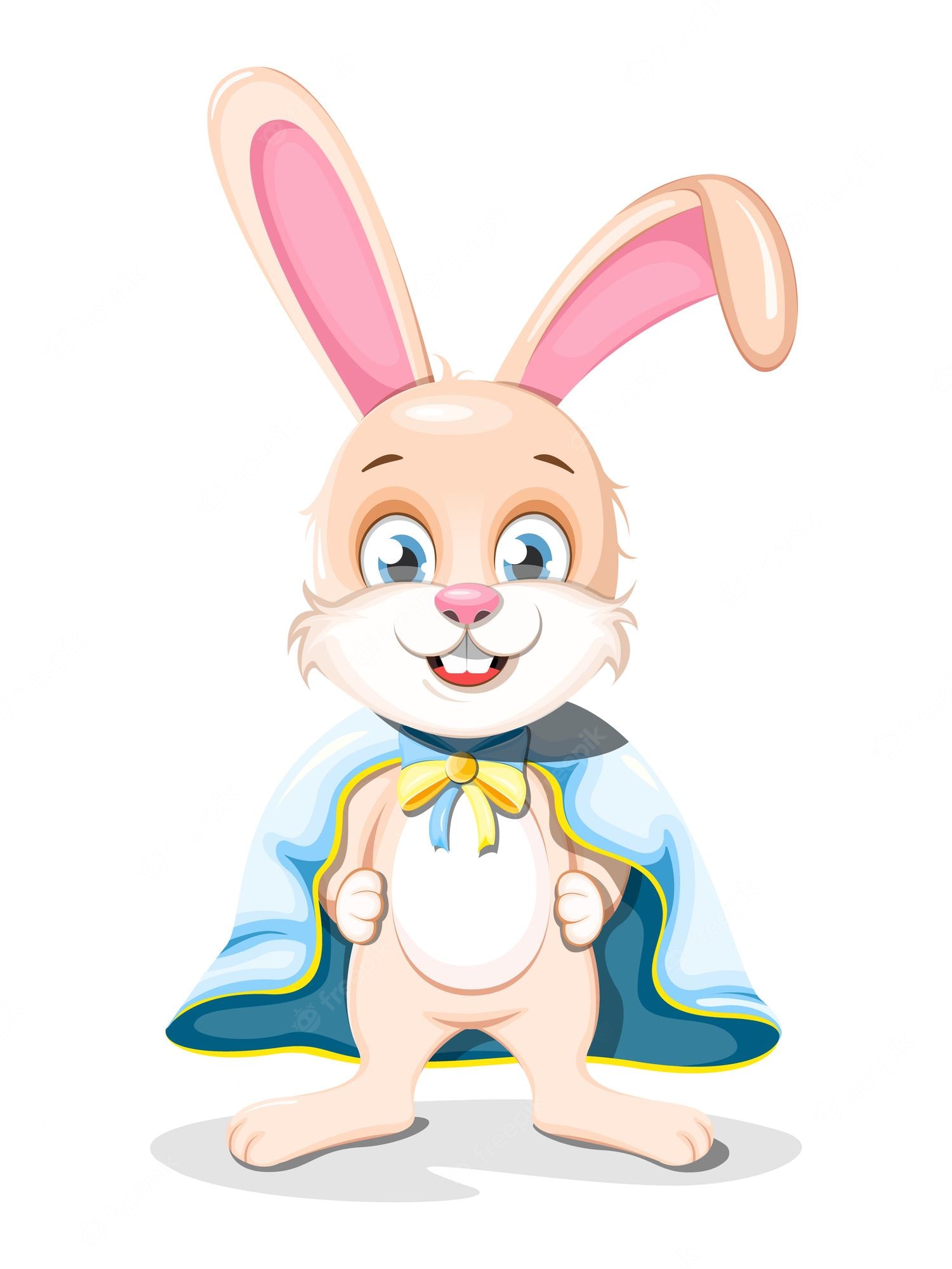 Cute Cartoon Bunny Background