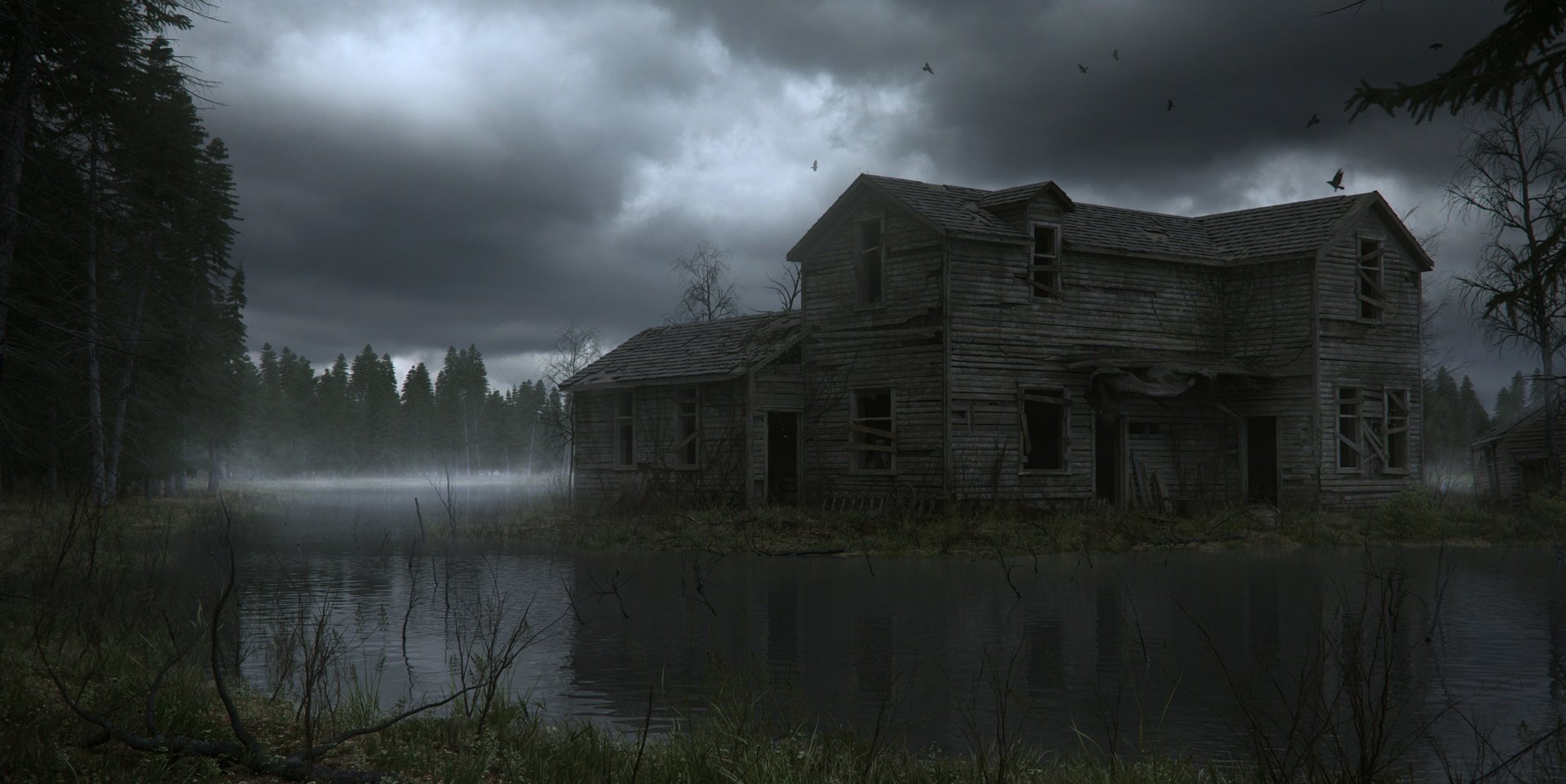 Abandoned House Background