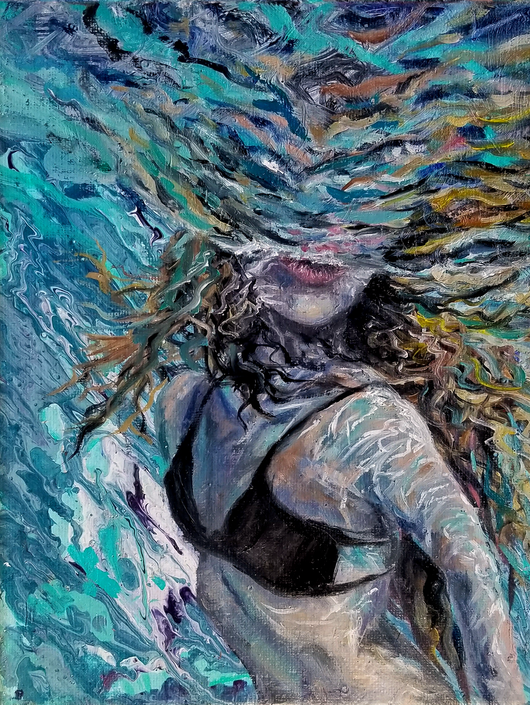 Acrylic Pour Background