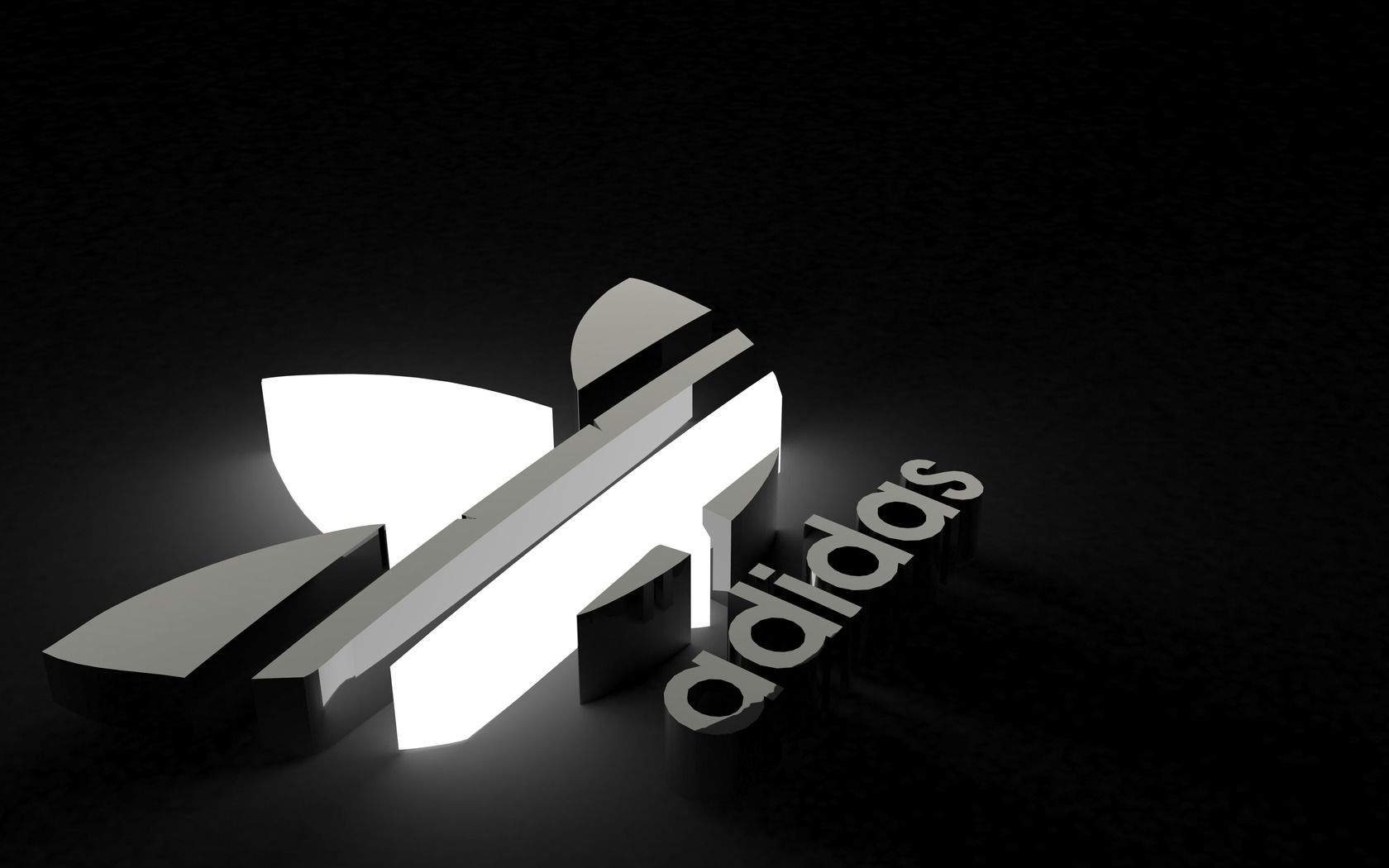 Adidas Logo Black Background