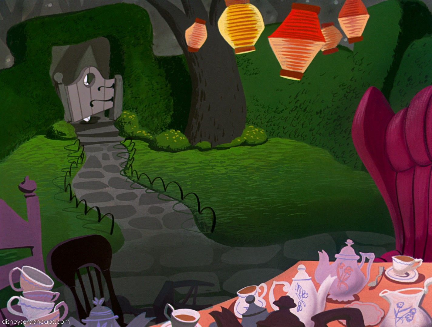 Alice In Wonderland Cartoon Background