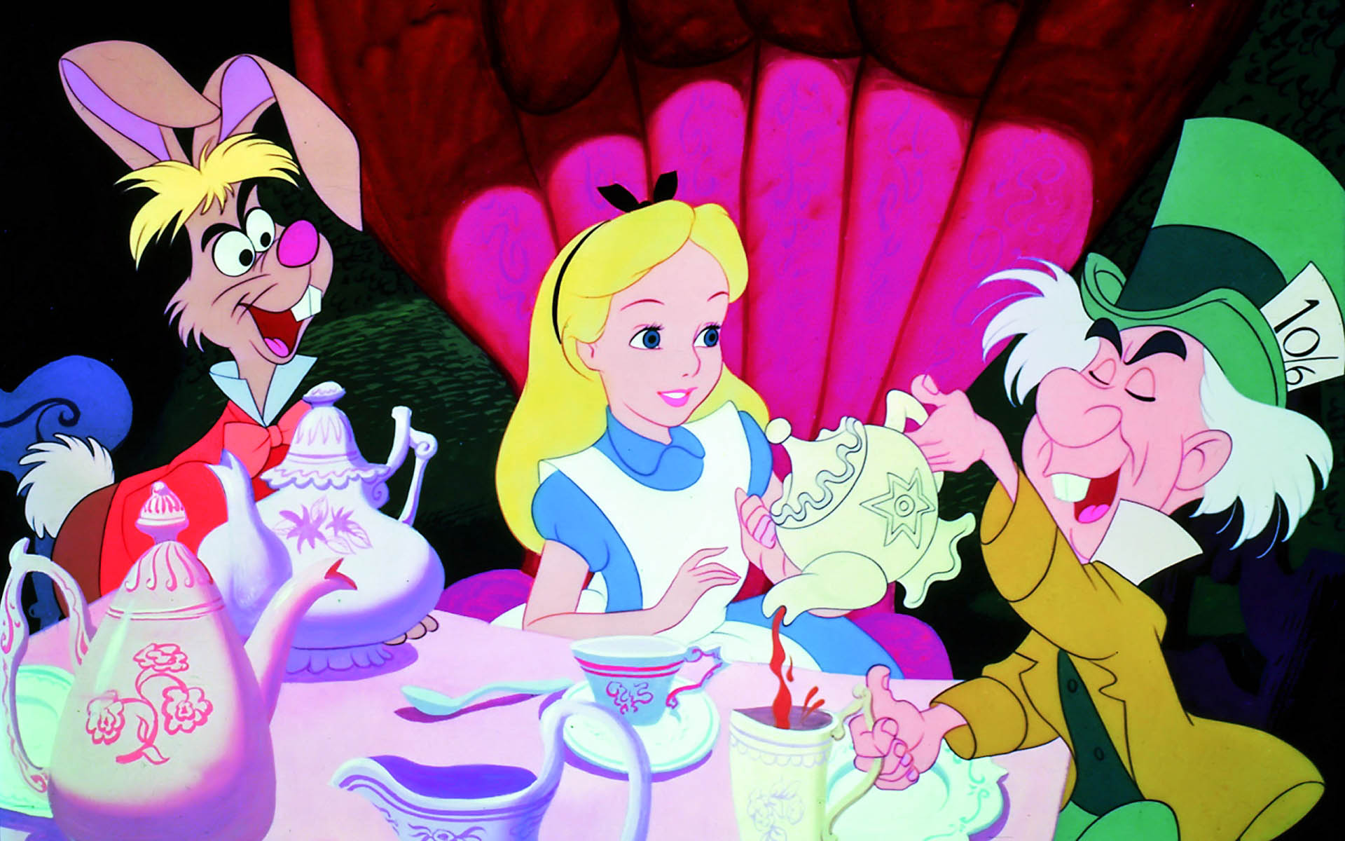 Alice In Wonderland Cartoon Background