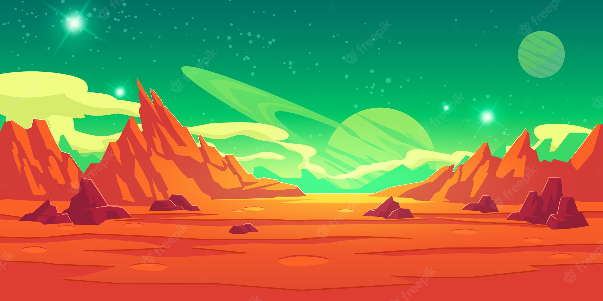 Alien World Background