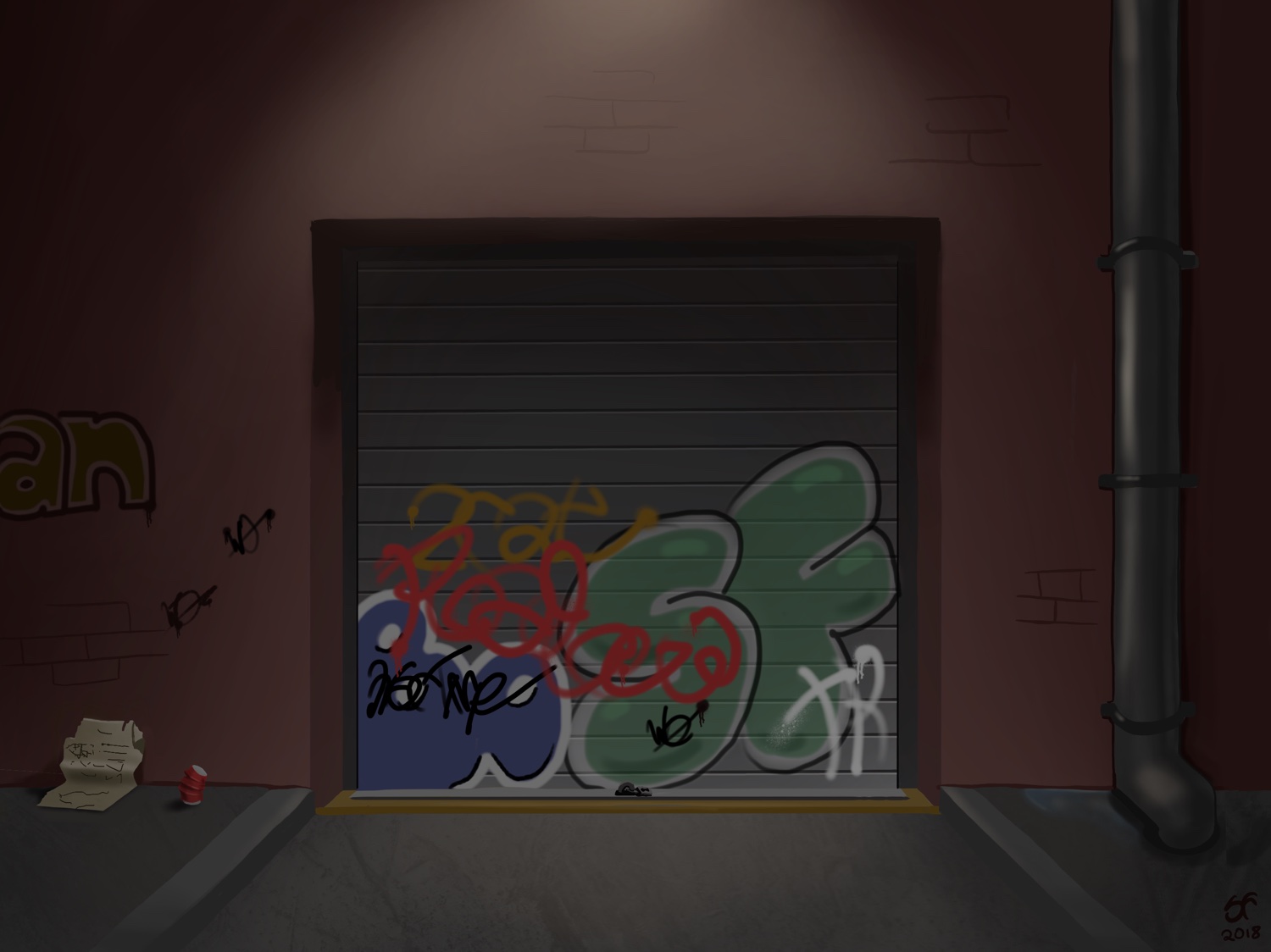 Alley Background