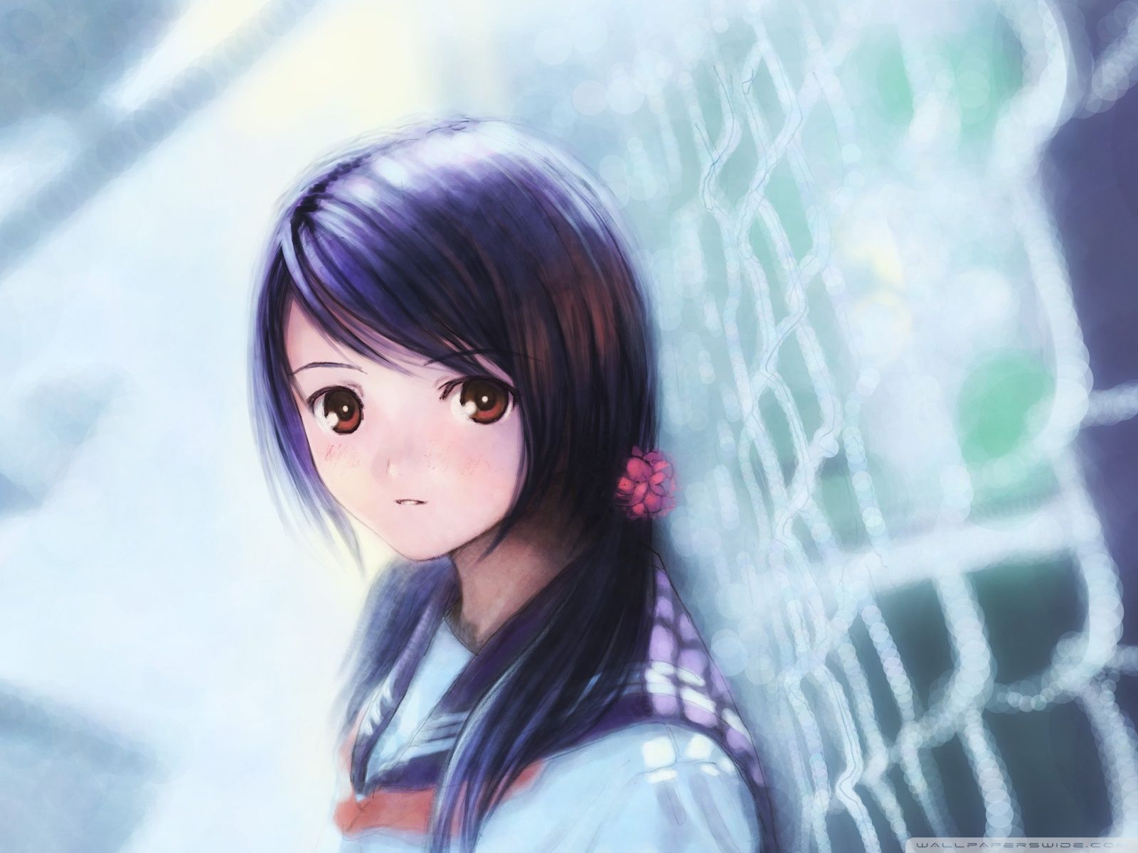 Animated Girl Background