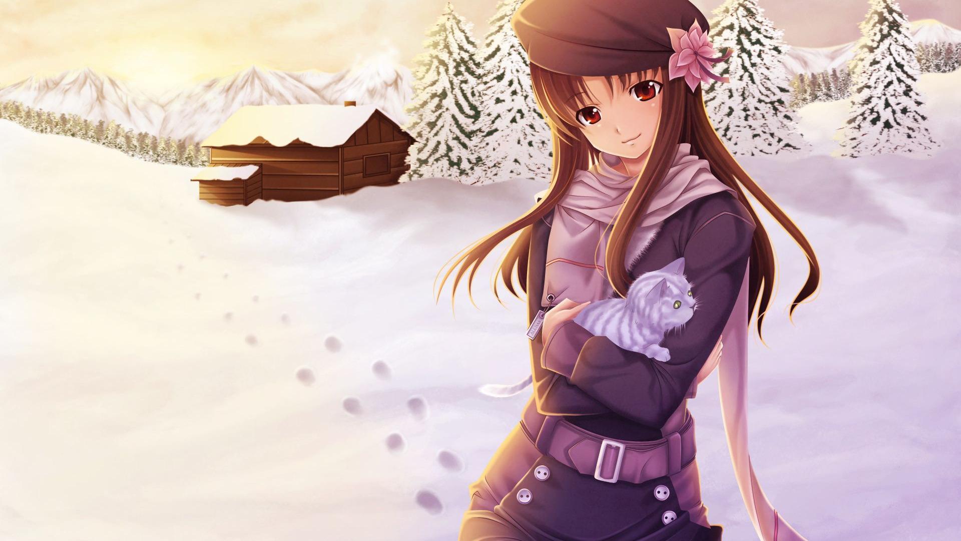 Animated Girl Background