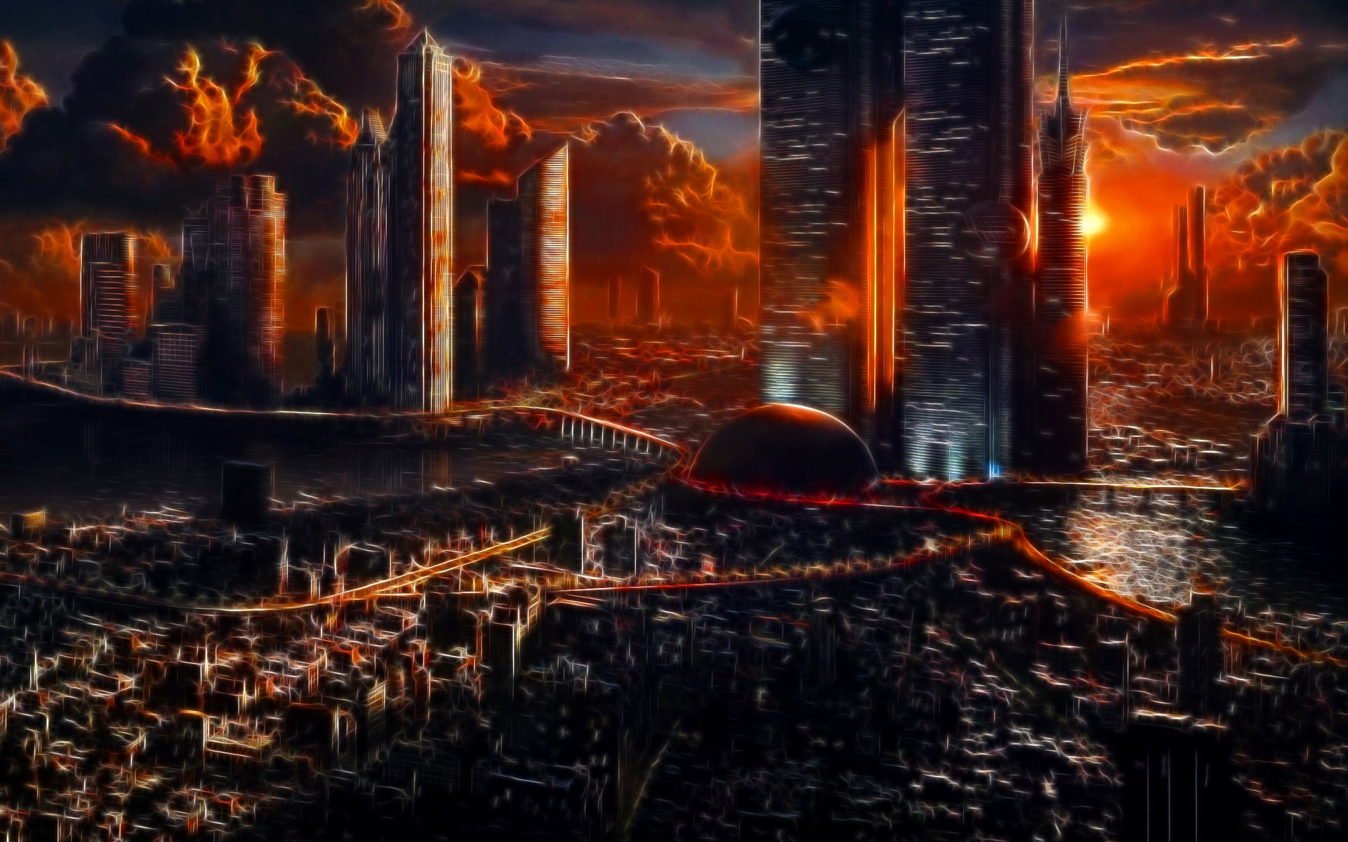 Apocalyptic City Background