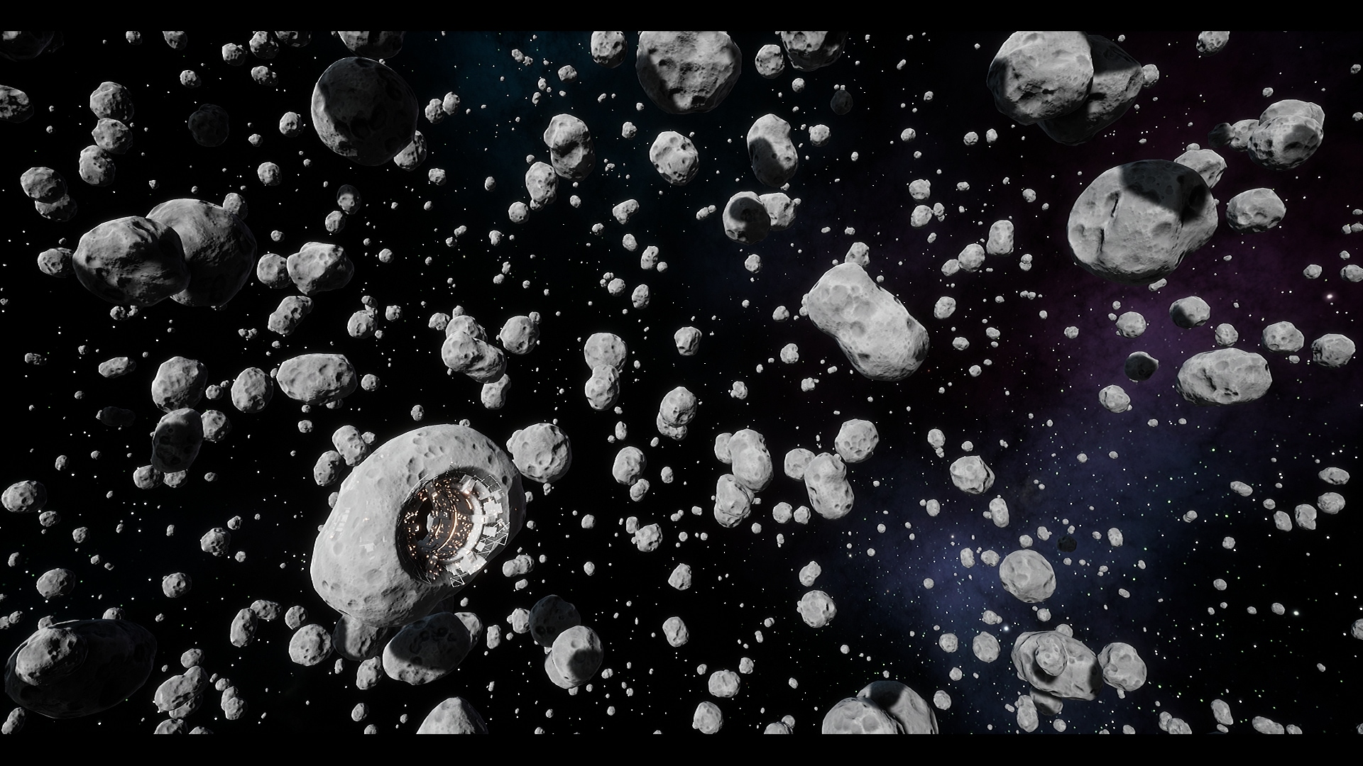 Asteroid Field Background