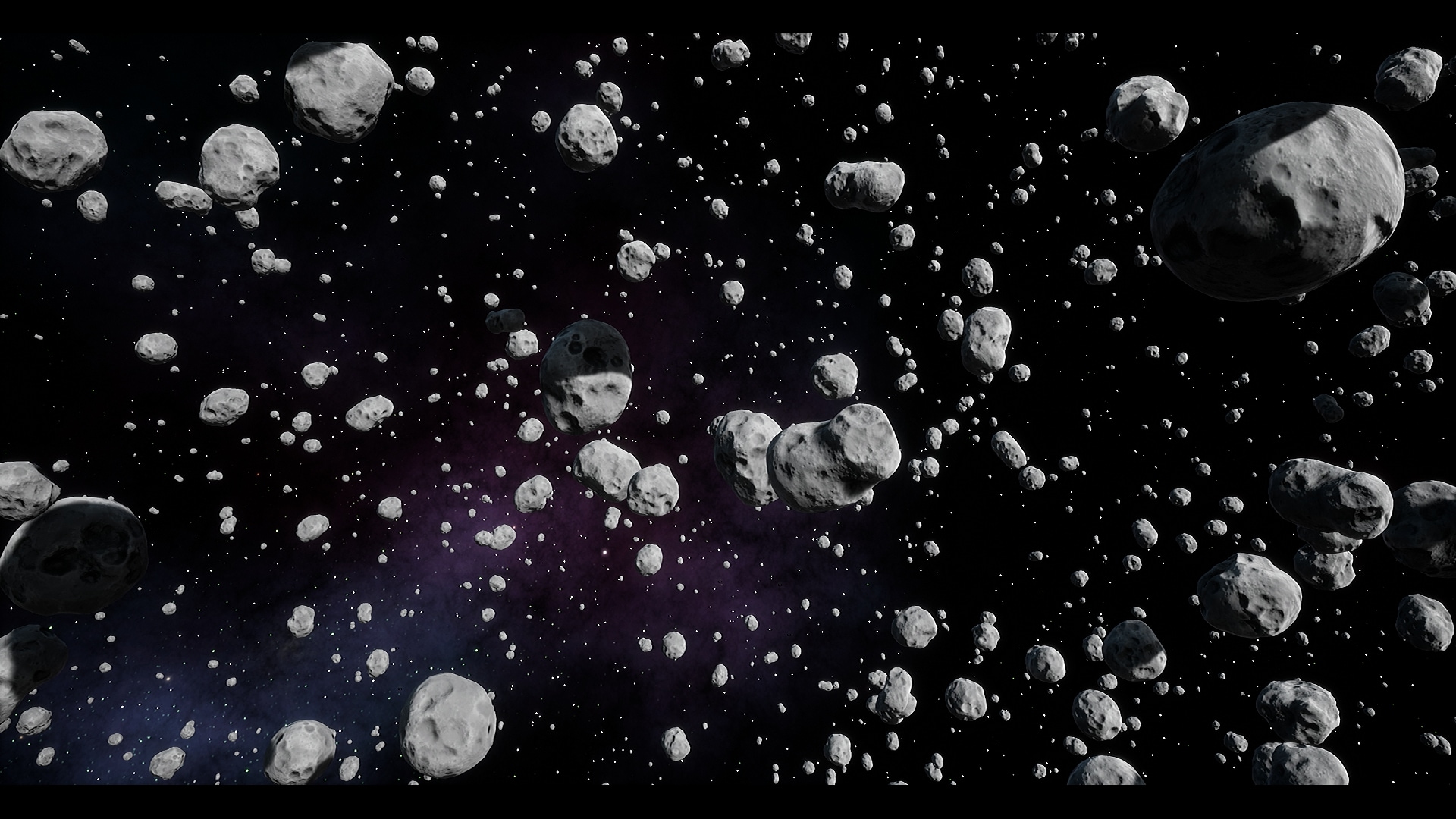 Asteroid Field Background