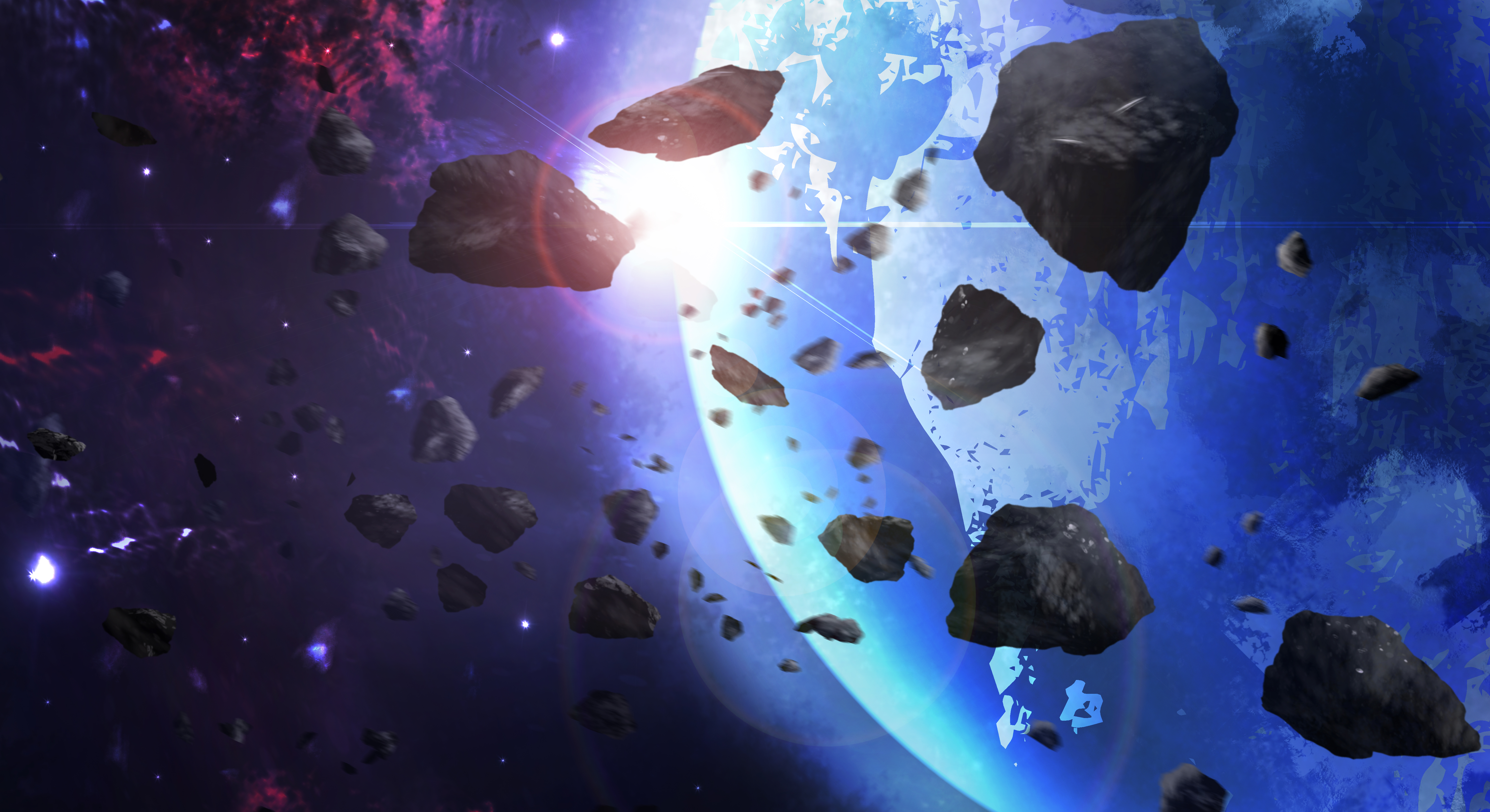 Asteroid Field Background