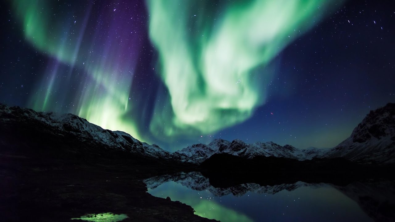 Aurora Borealis Background