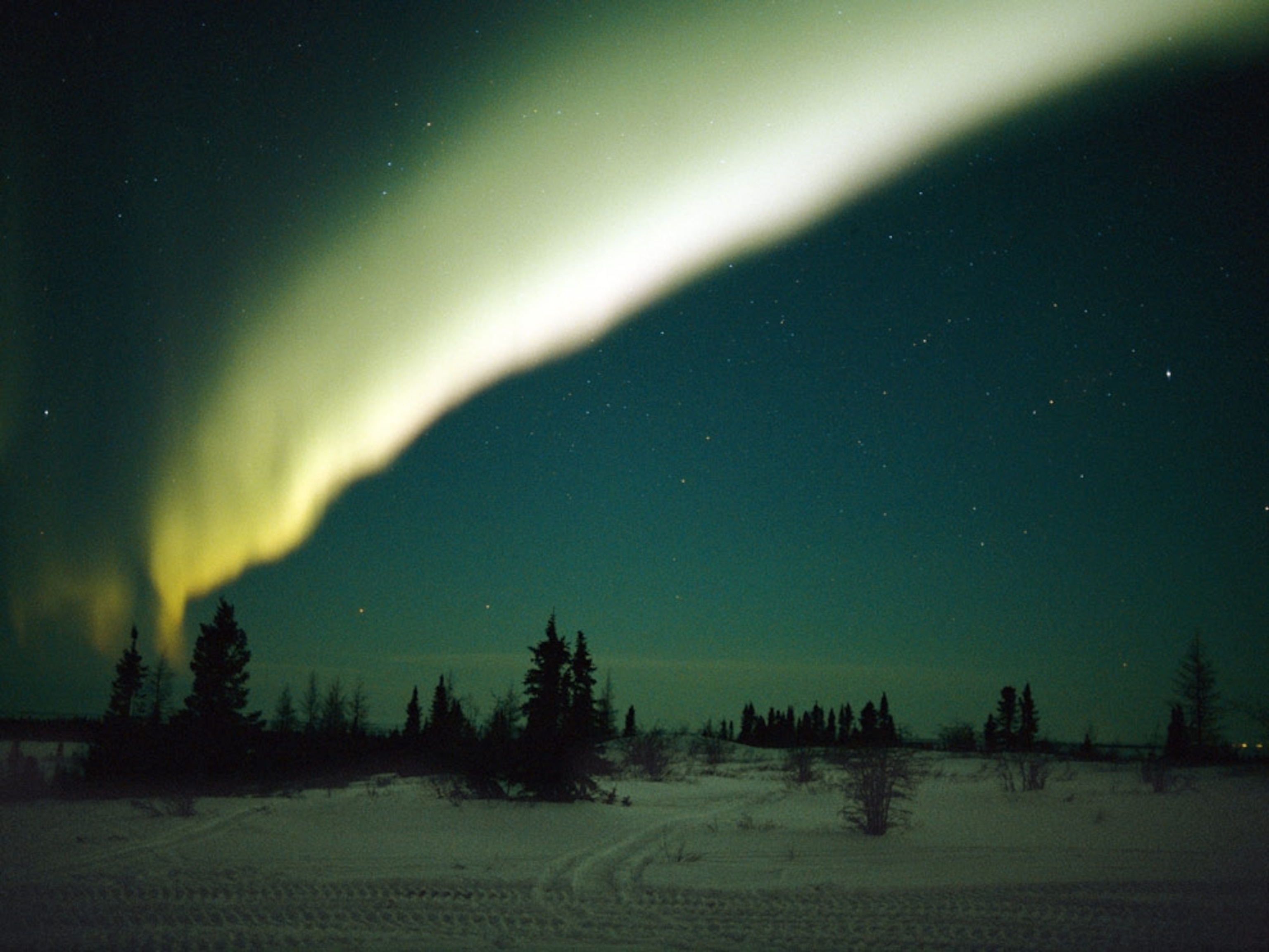 Aurora Borealis Background