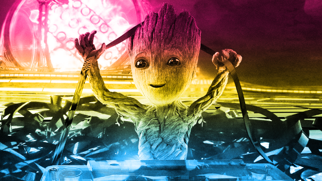 Baby Groot Desktop Background
