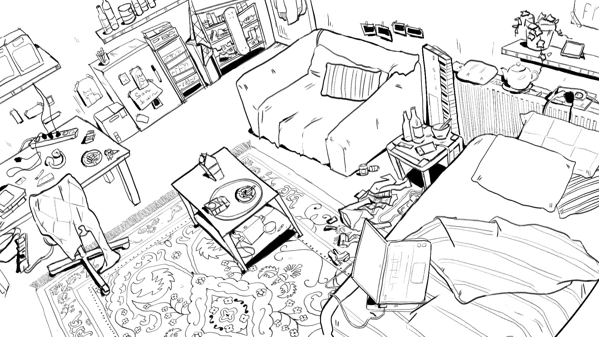 Background Line Art