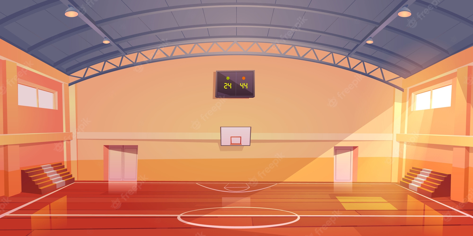 Basketball Gym Background