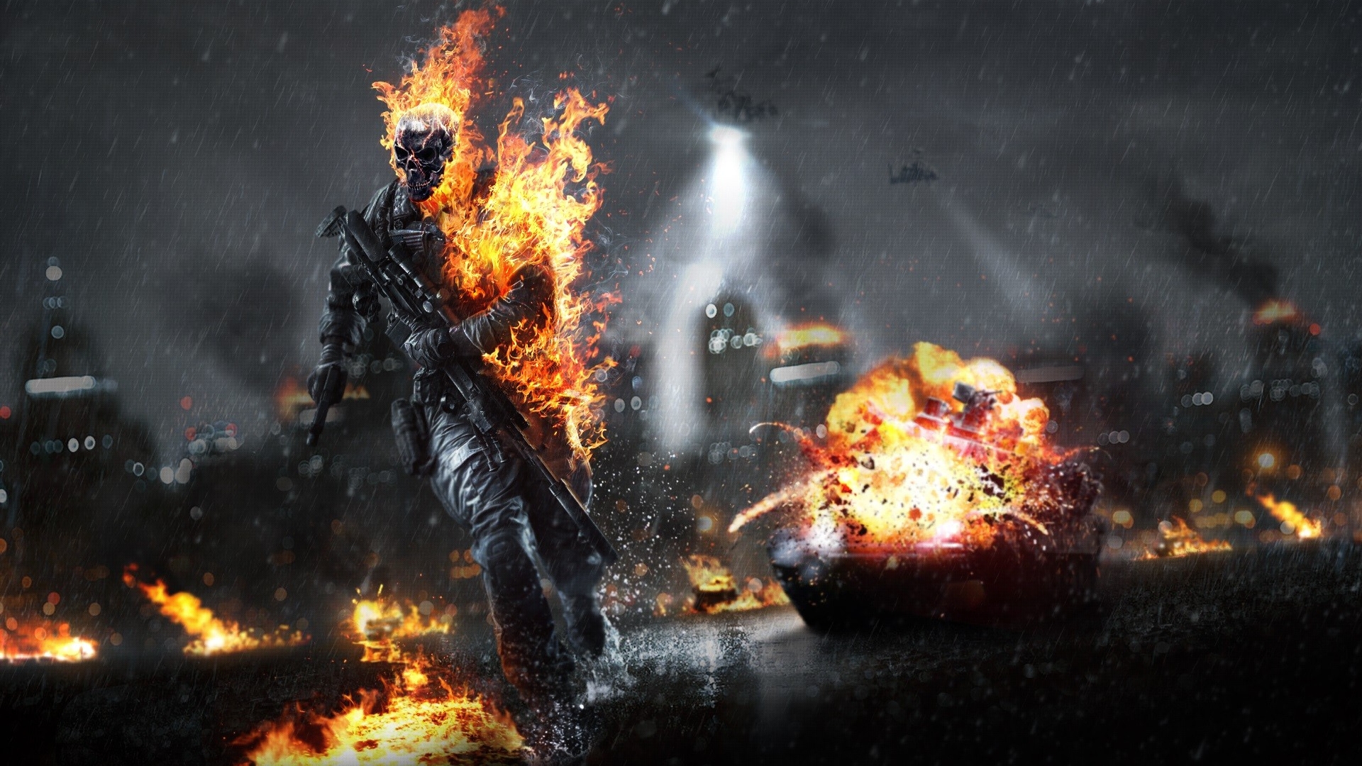 Battlefield 4 Rain Background