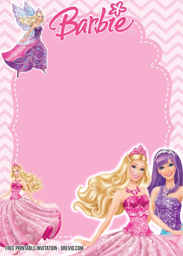 Birthday Barbie Background