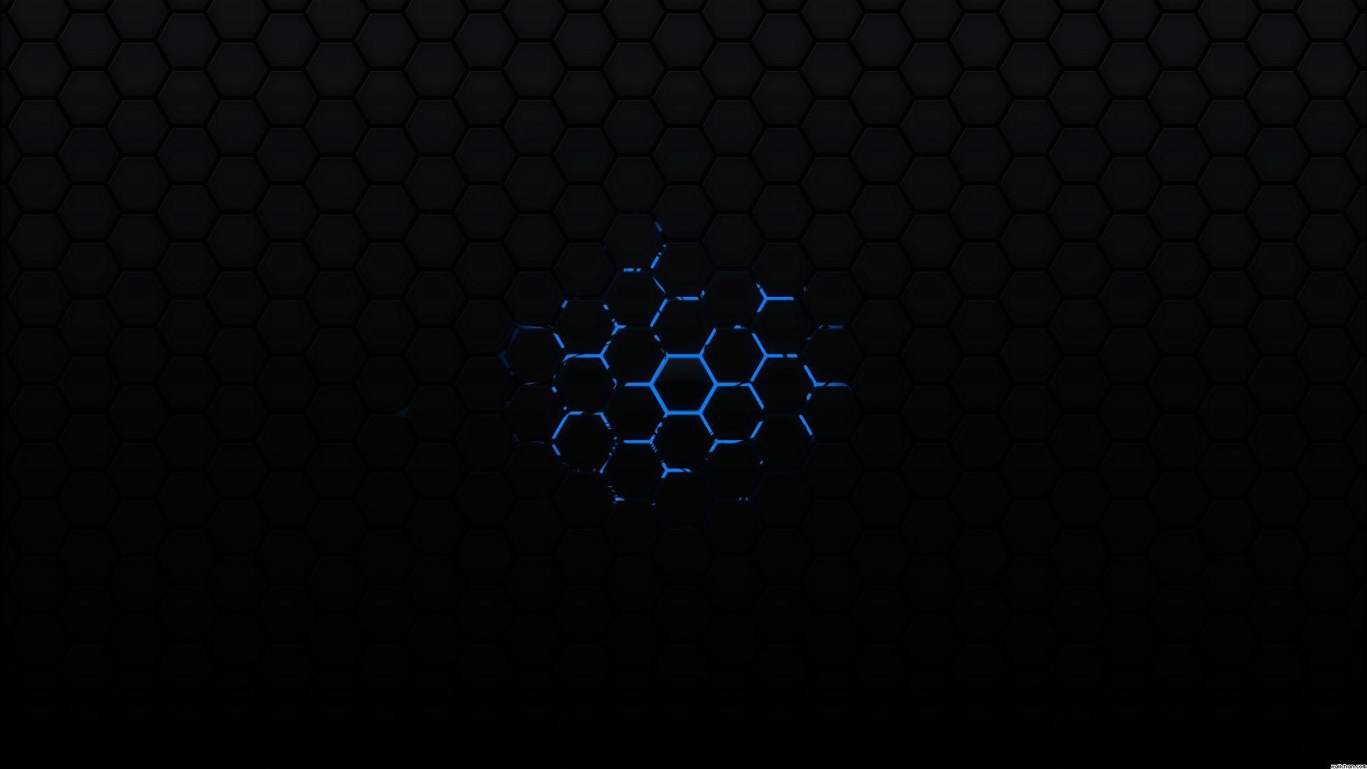 Black And Blue Desktop Background