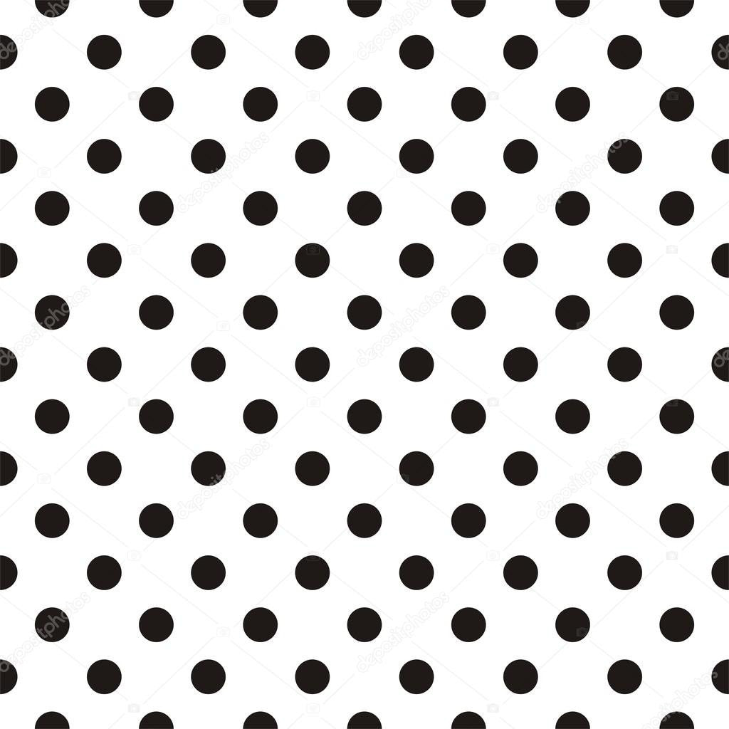 Black And White Polka Dot Background