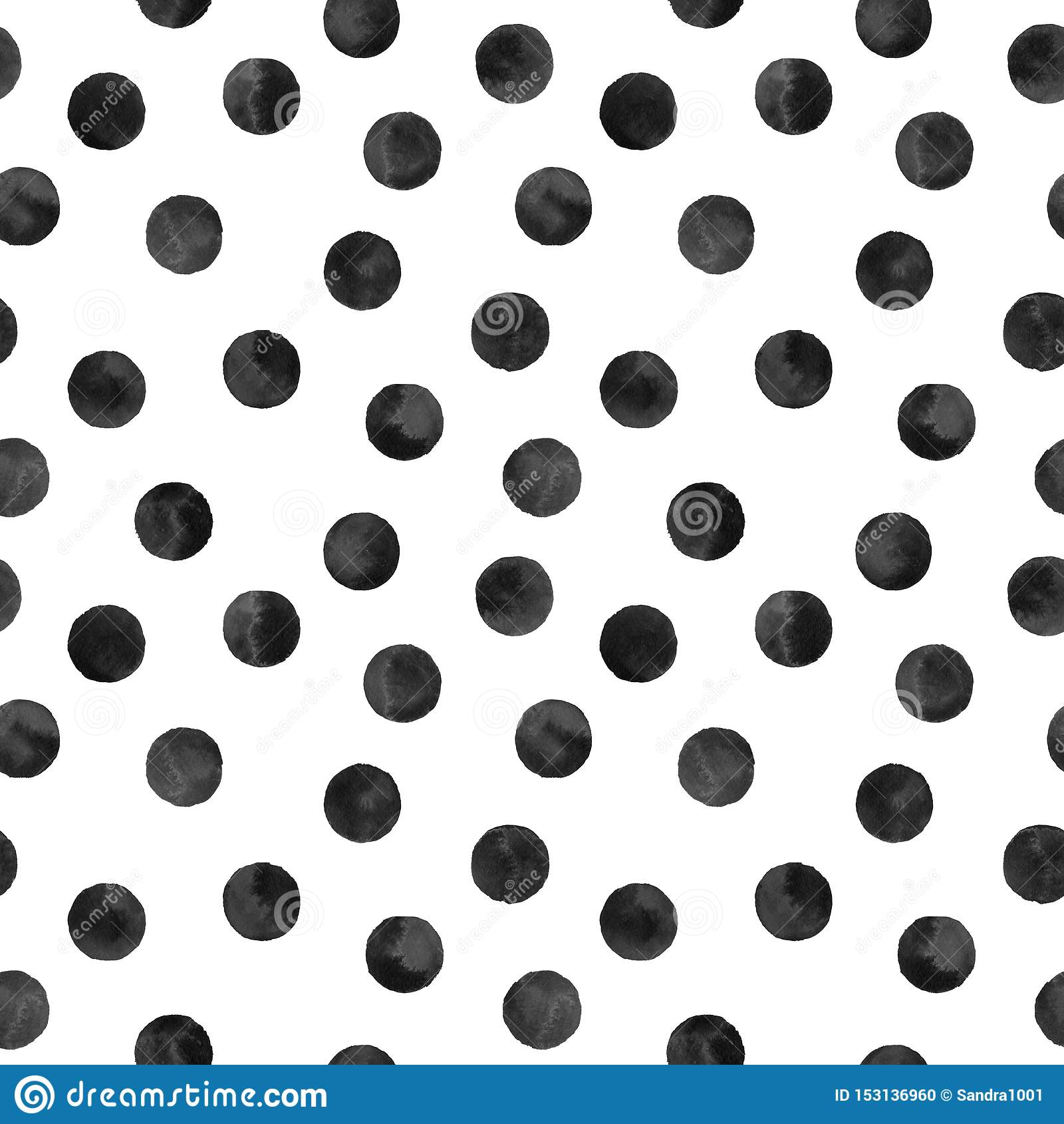 Black And White Polka Dot Background