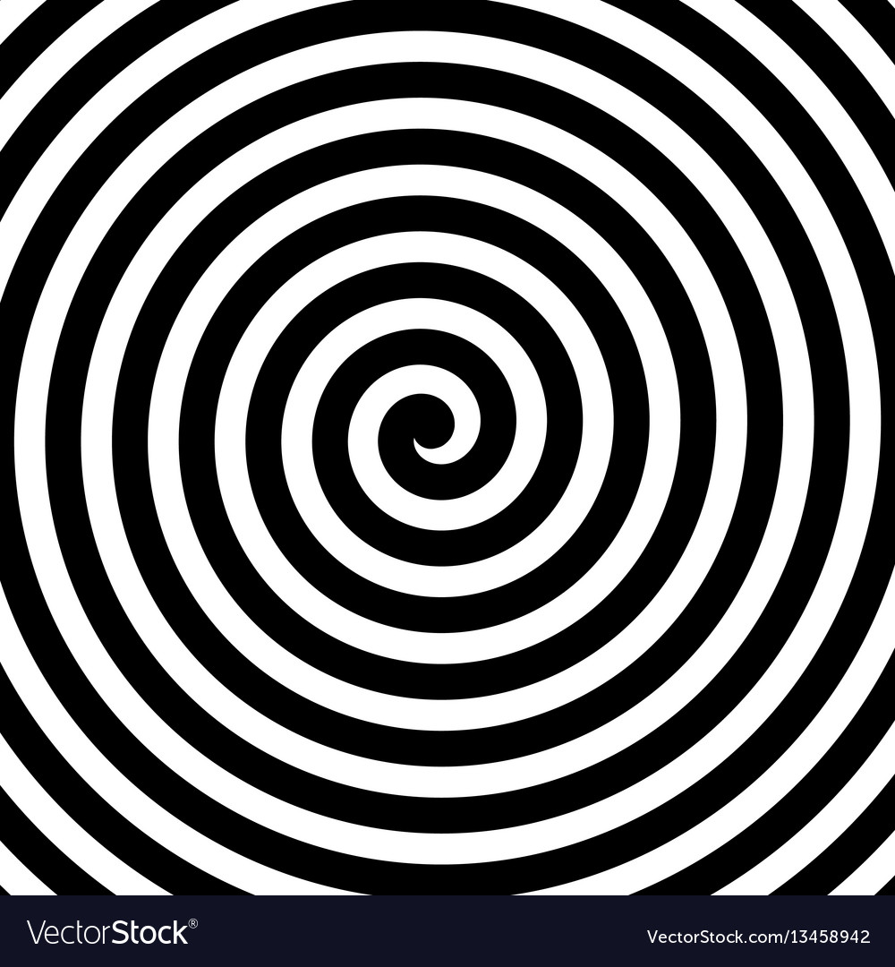 Black And White Spiral Background