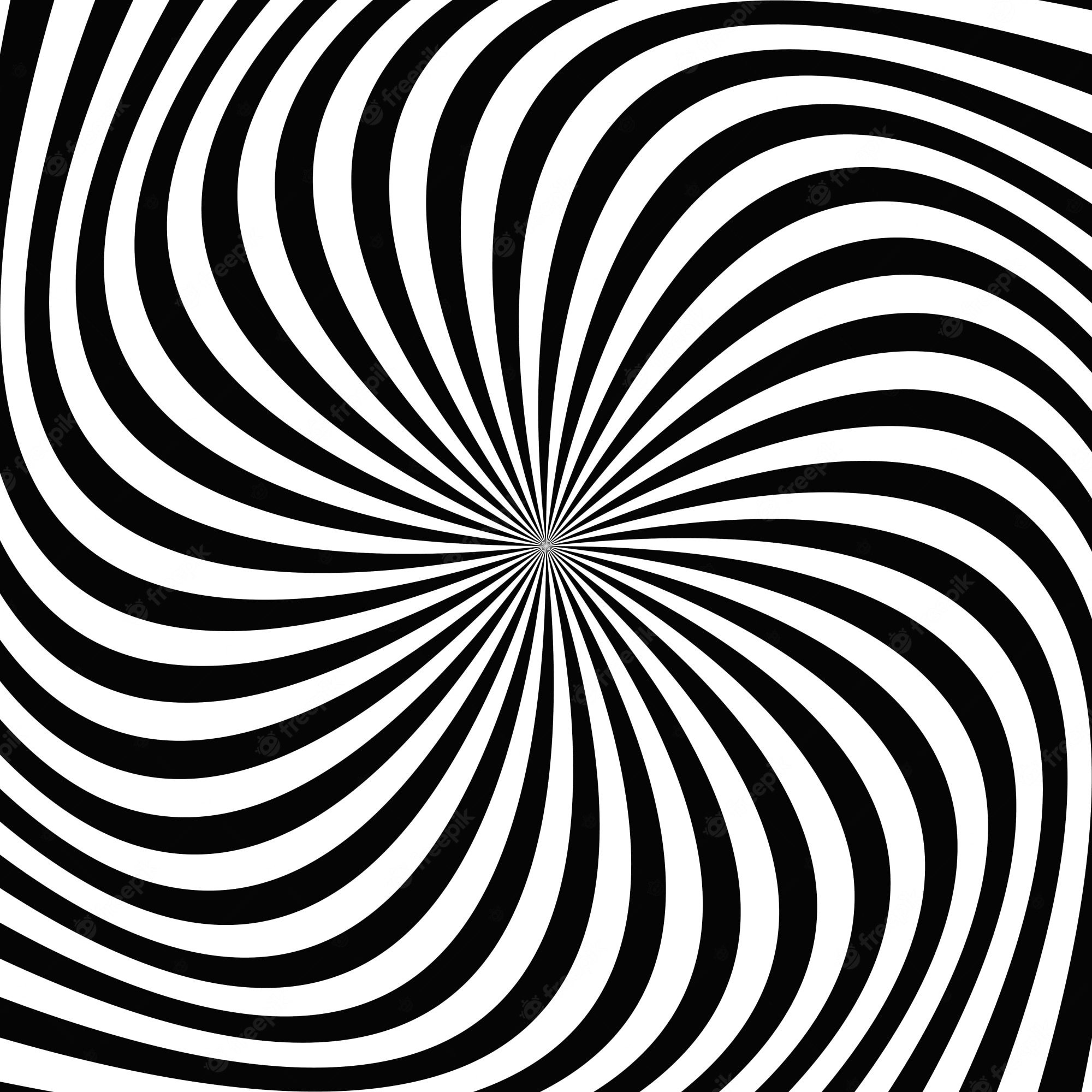 Black And White Spiral Background