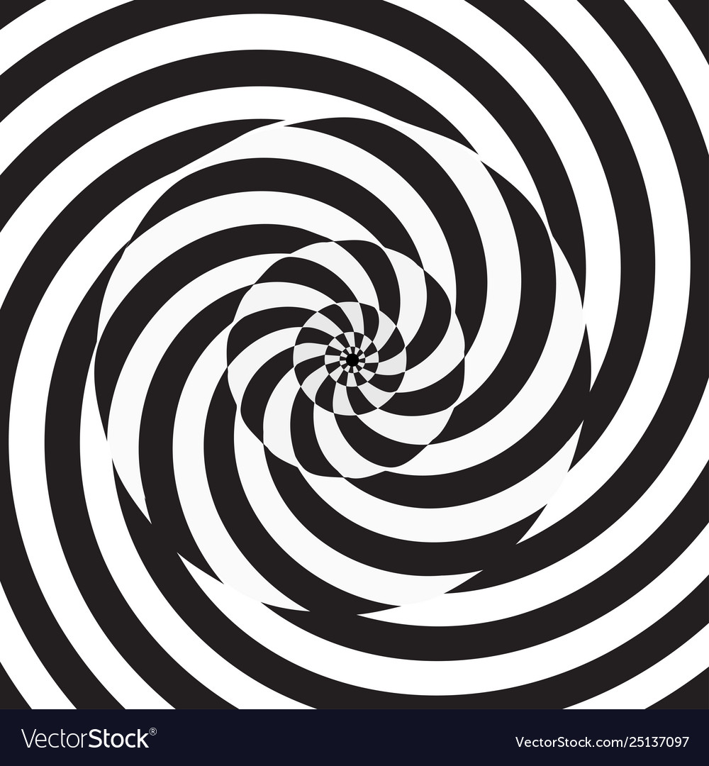 Black And White Spiral Background