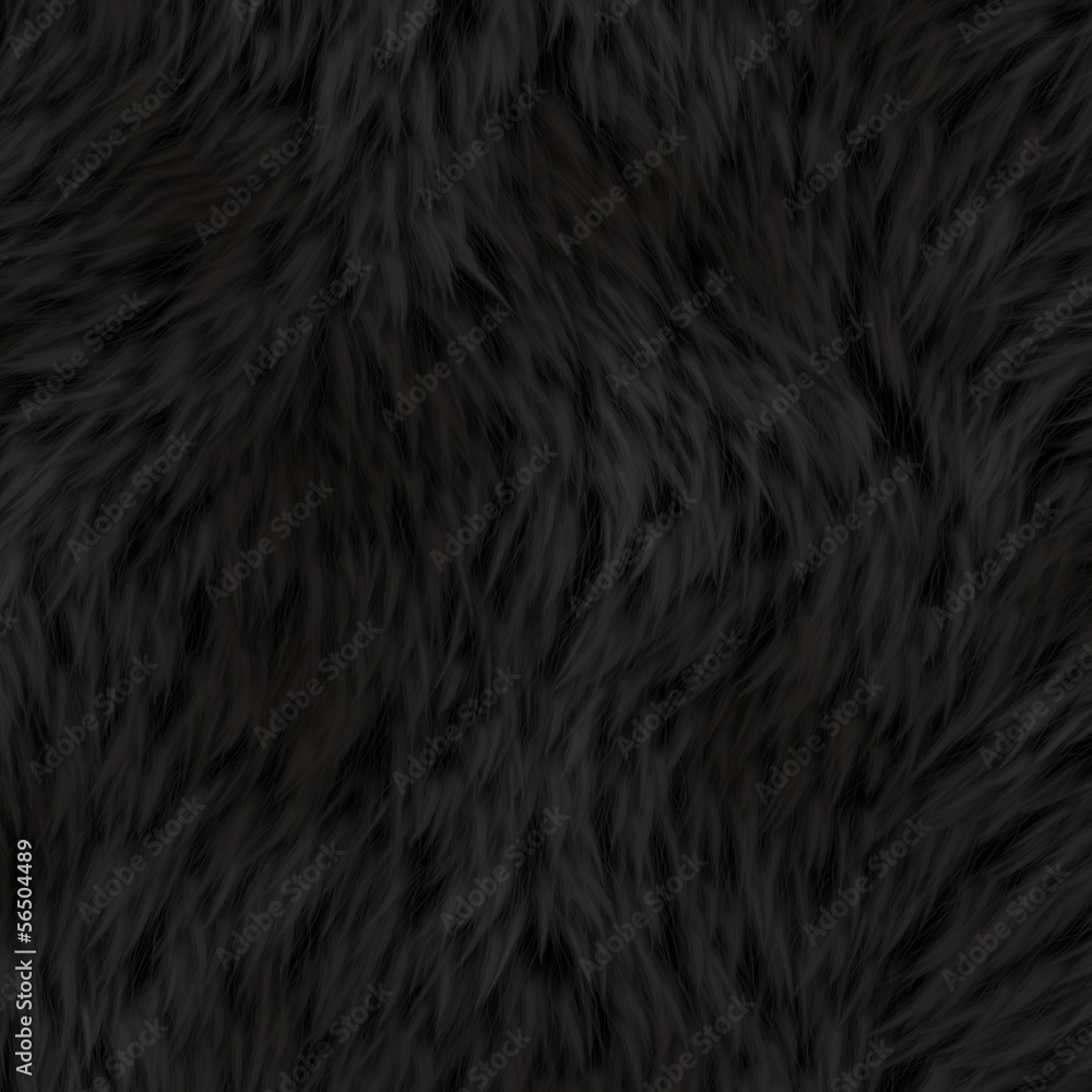 Black Fur Background