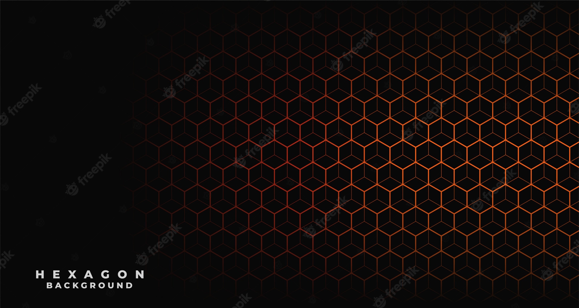 Black Hexagon Background