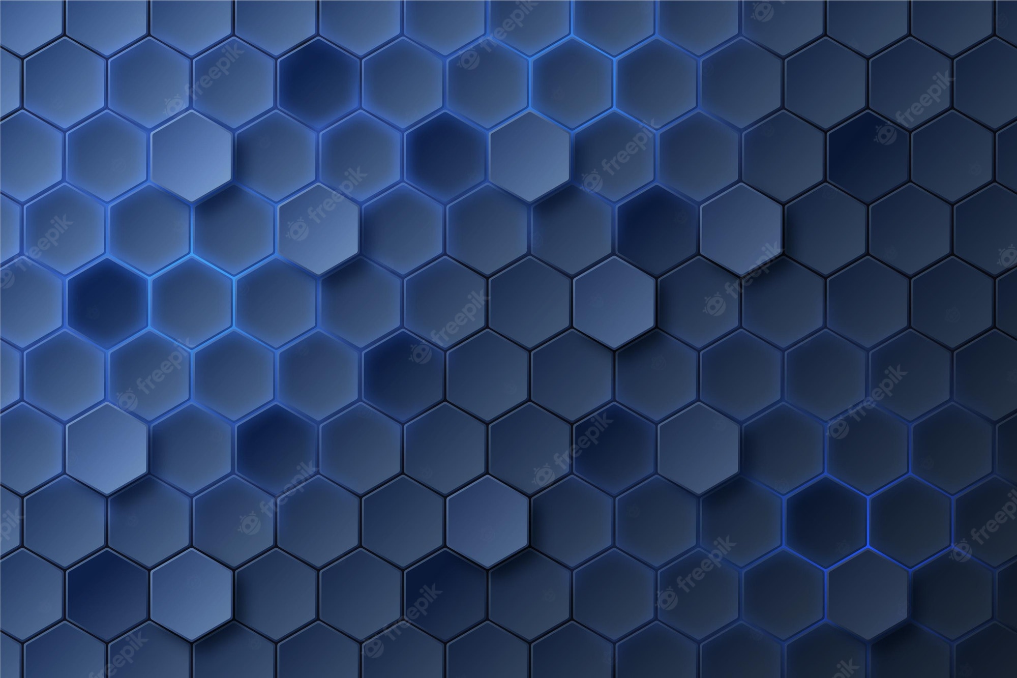 Black Hexagon Background