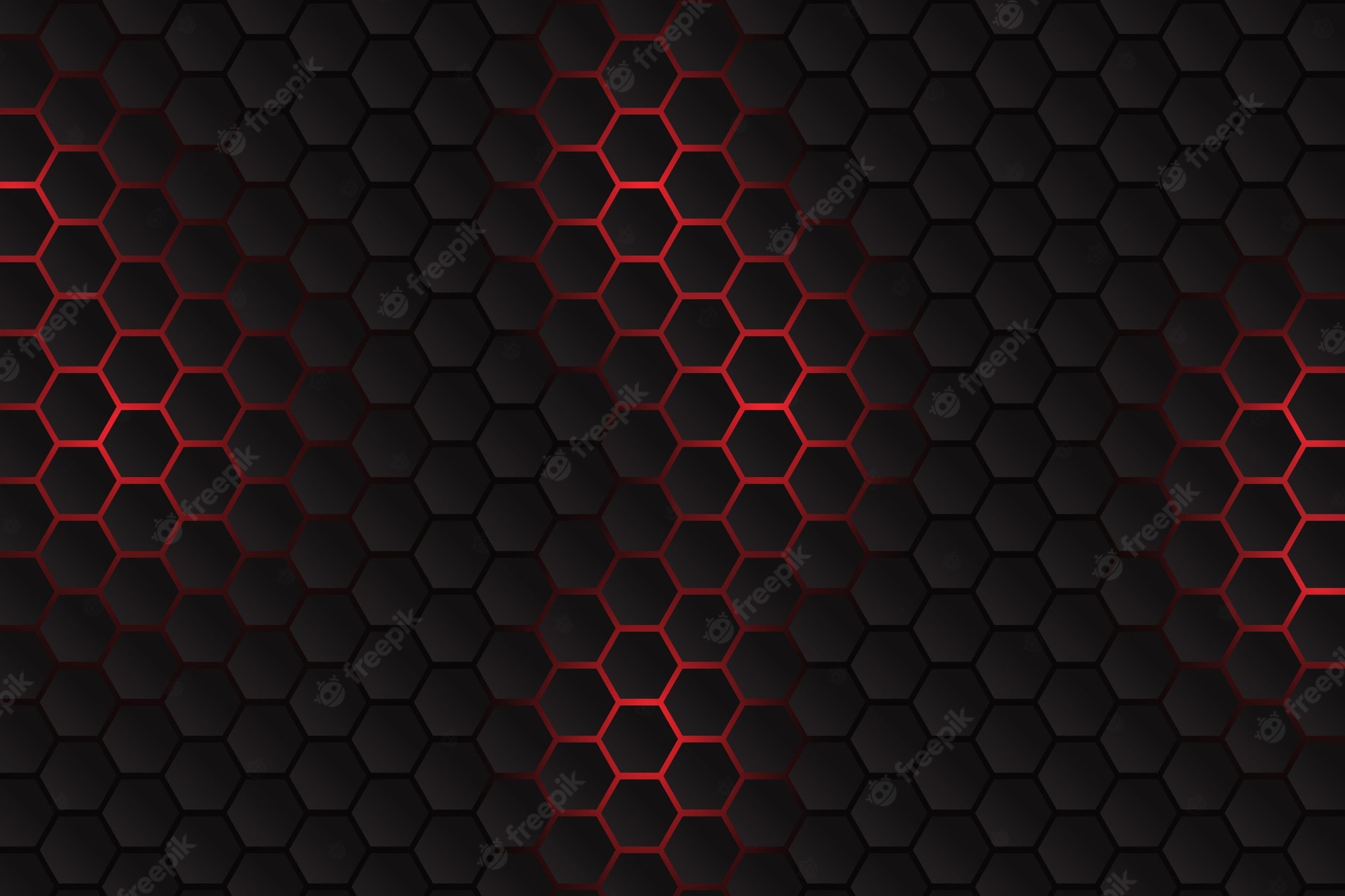 Black Hexagon Background