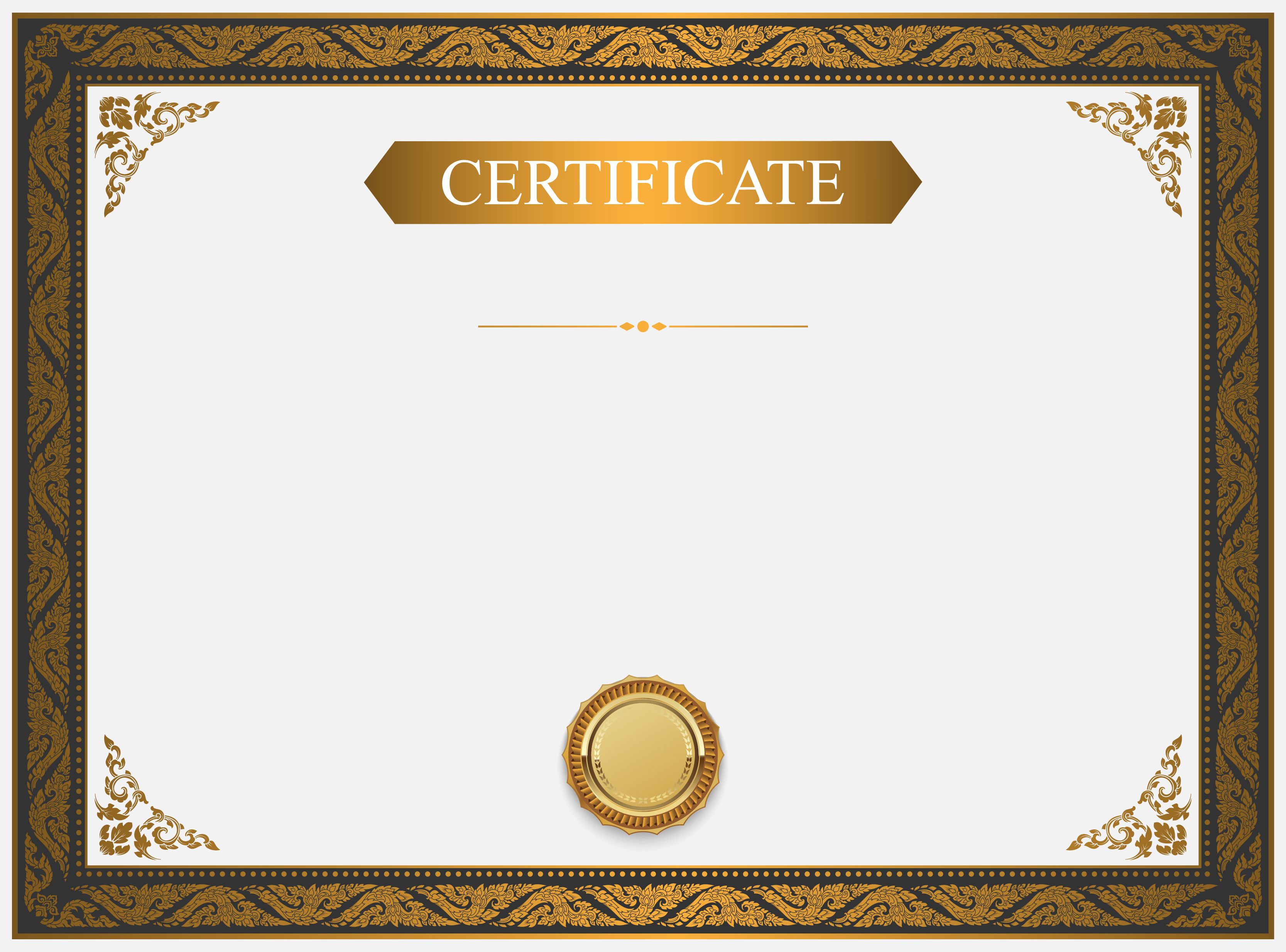 Blank Certificate Design Background Hd