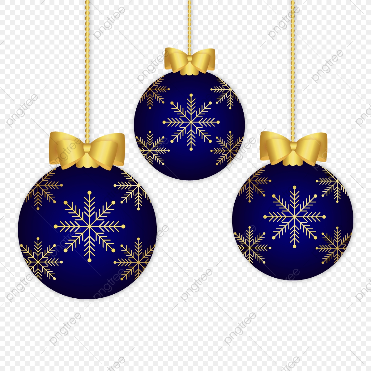 Blue And Gold Christmas Background