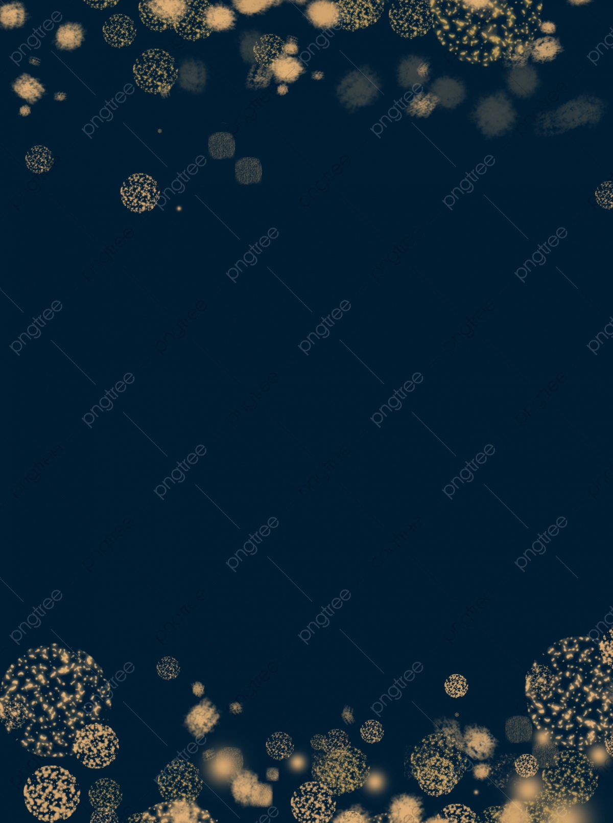 Blue And Gold Christmas Background