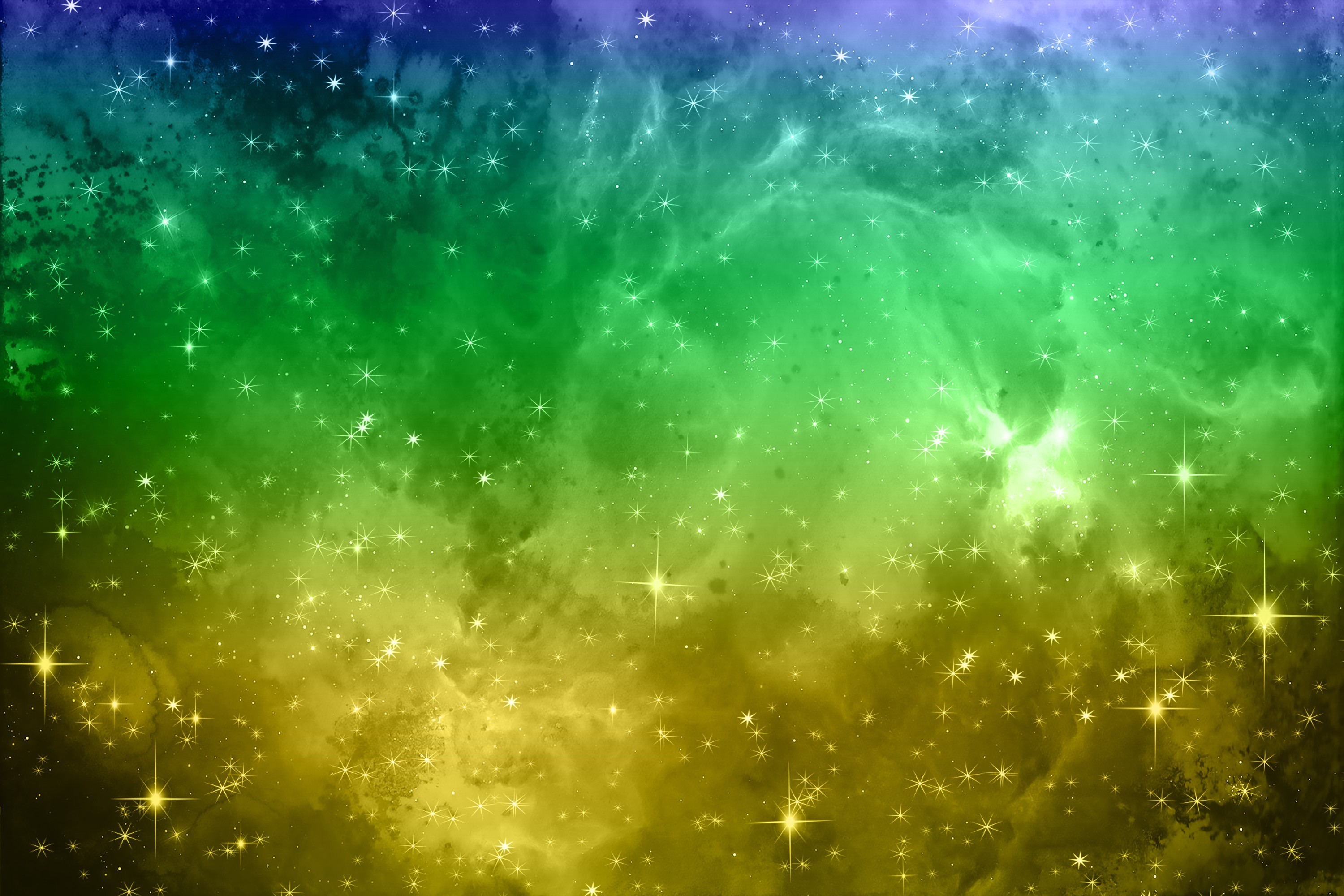 Blue And Green Galaxy Background