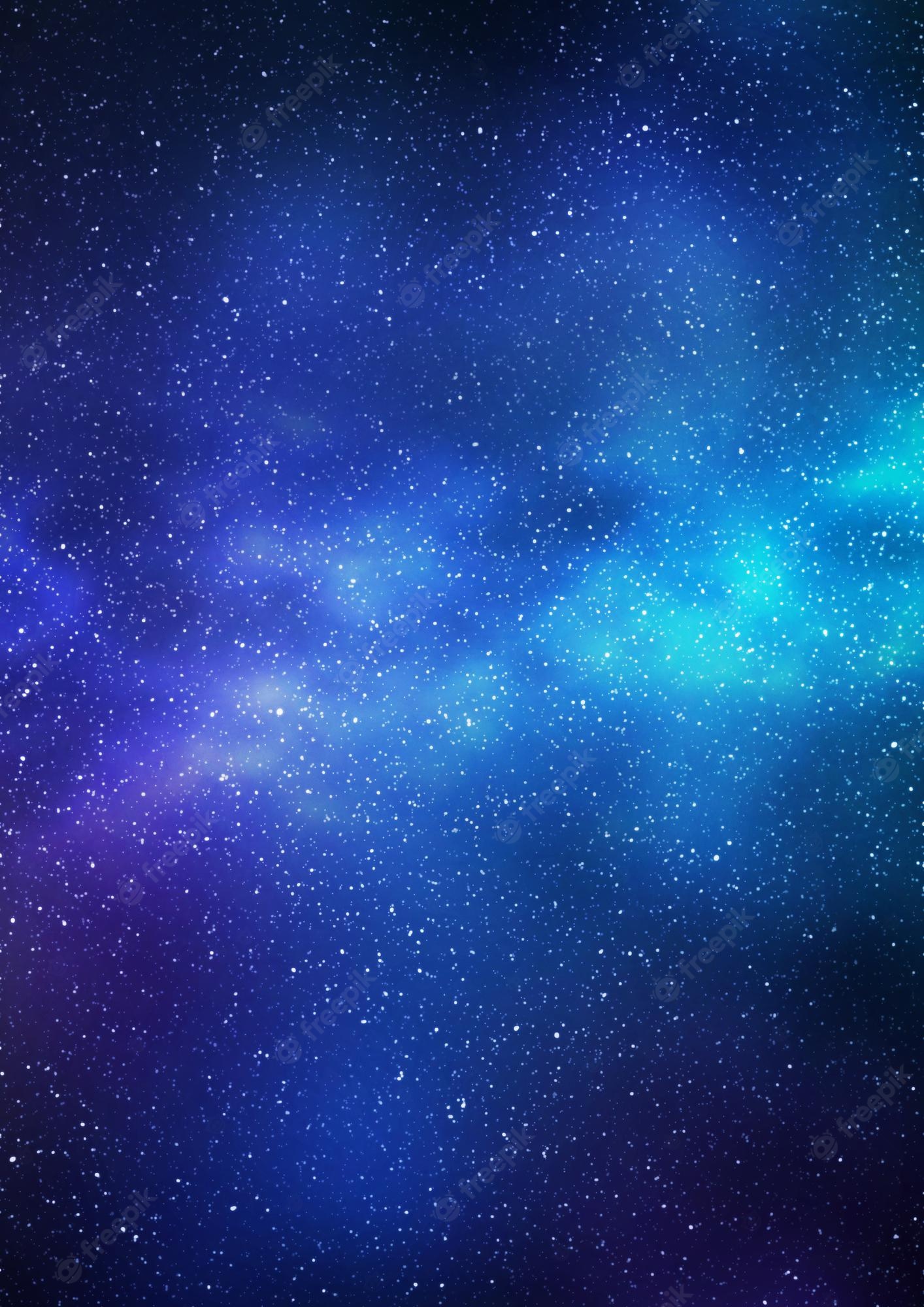 Blue And Green Galaxy Background