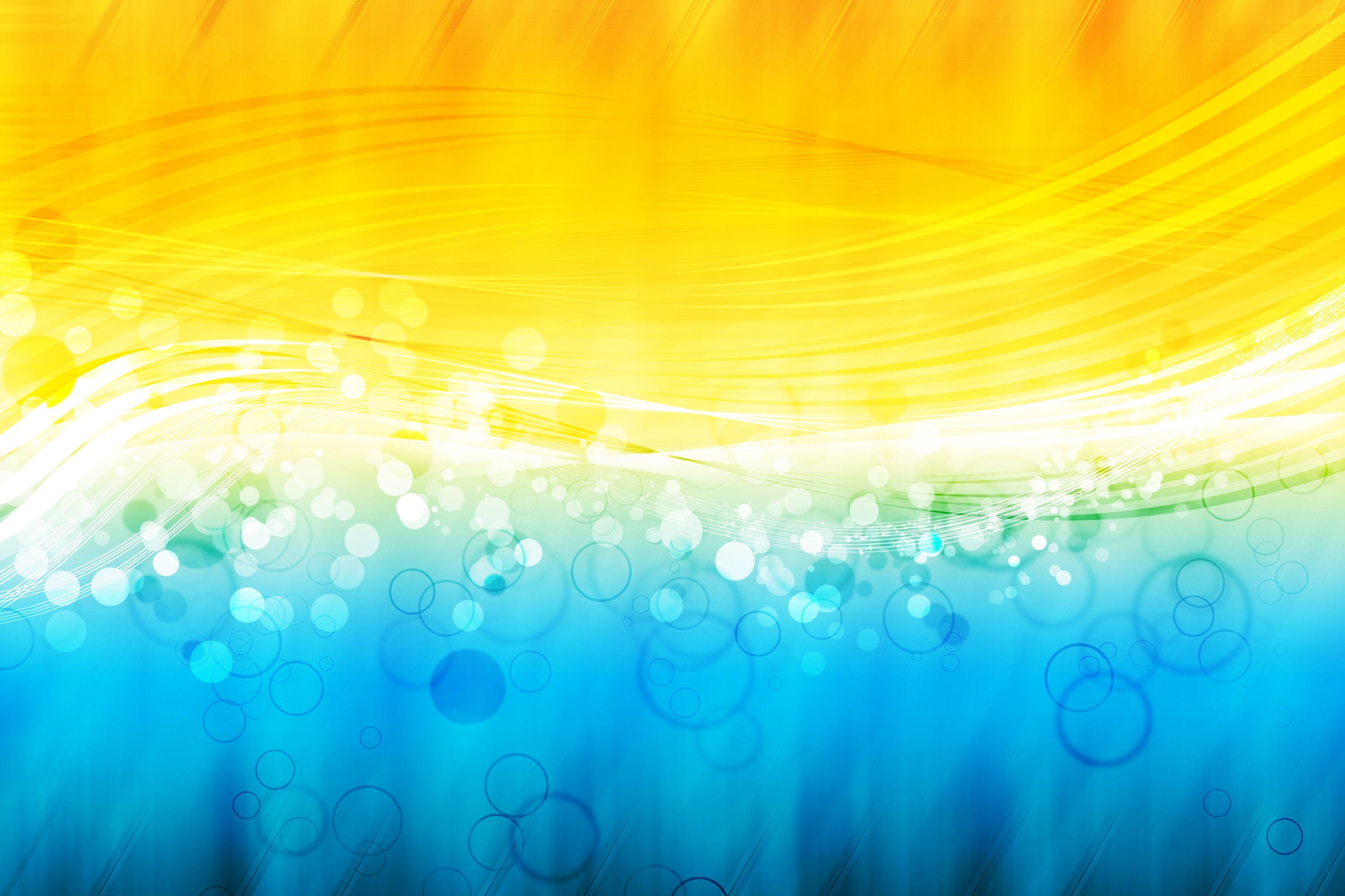 Blue And Yellow Abstract Background