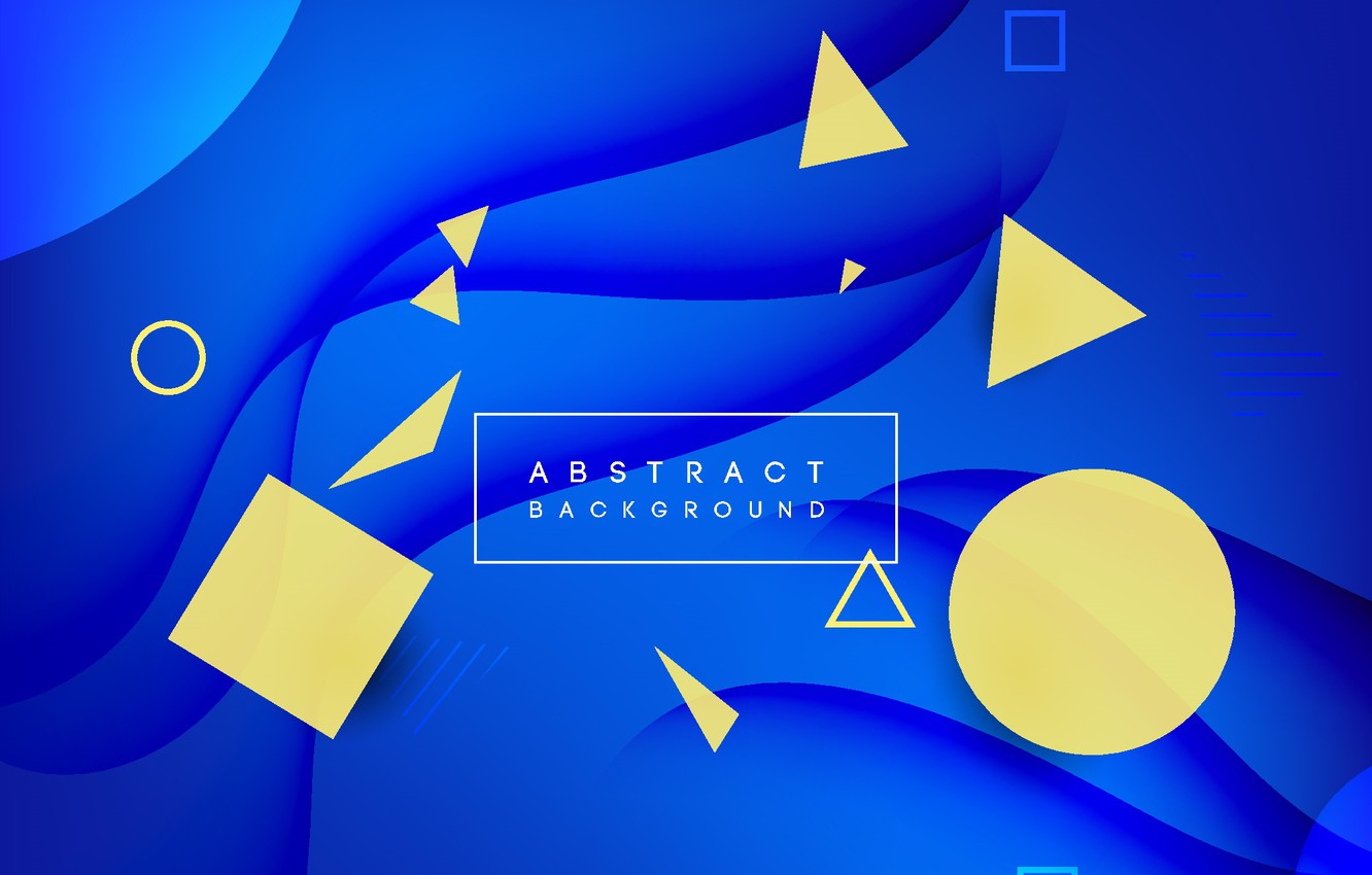 Blue And Yellow Abstract Background