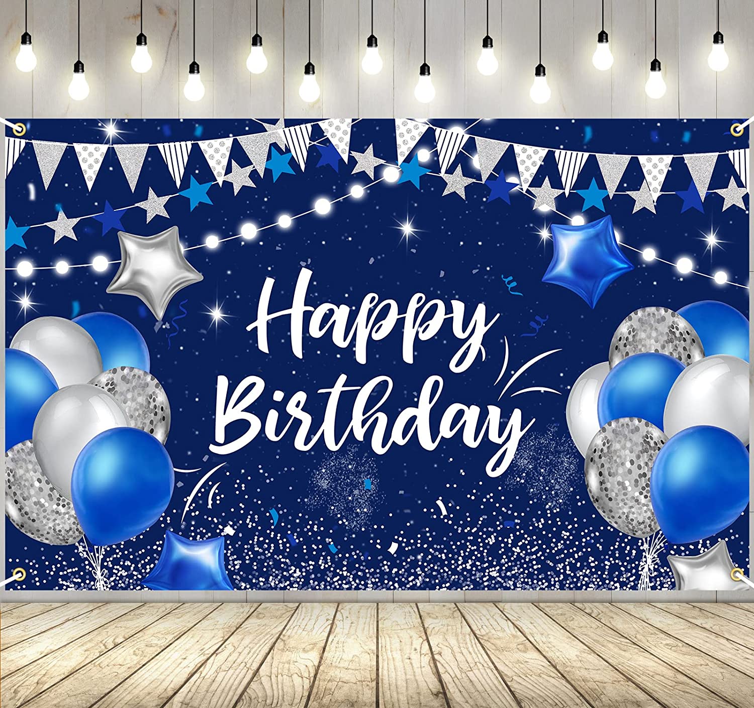 Blue Birthday Background