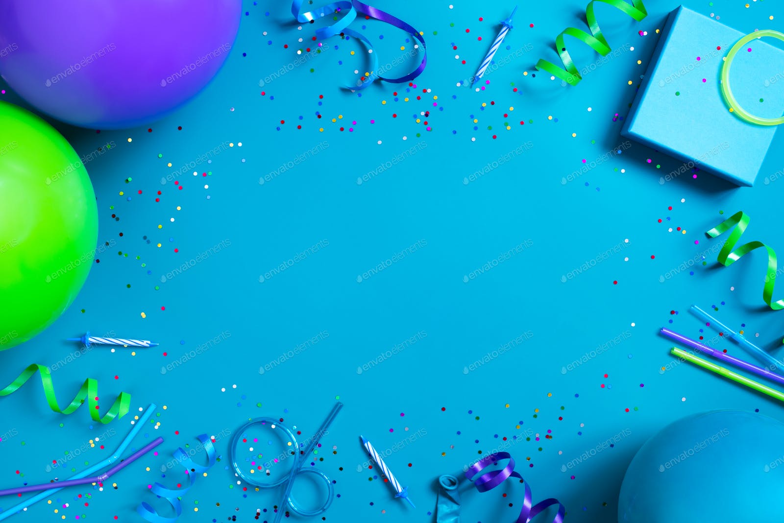 Blue Birthday Background