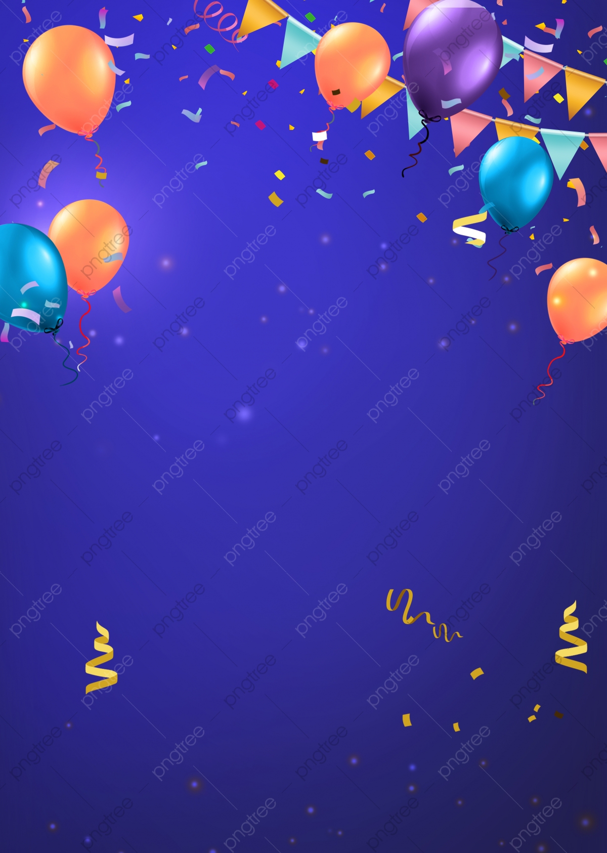 Blue Birthday Background