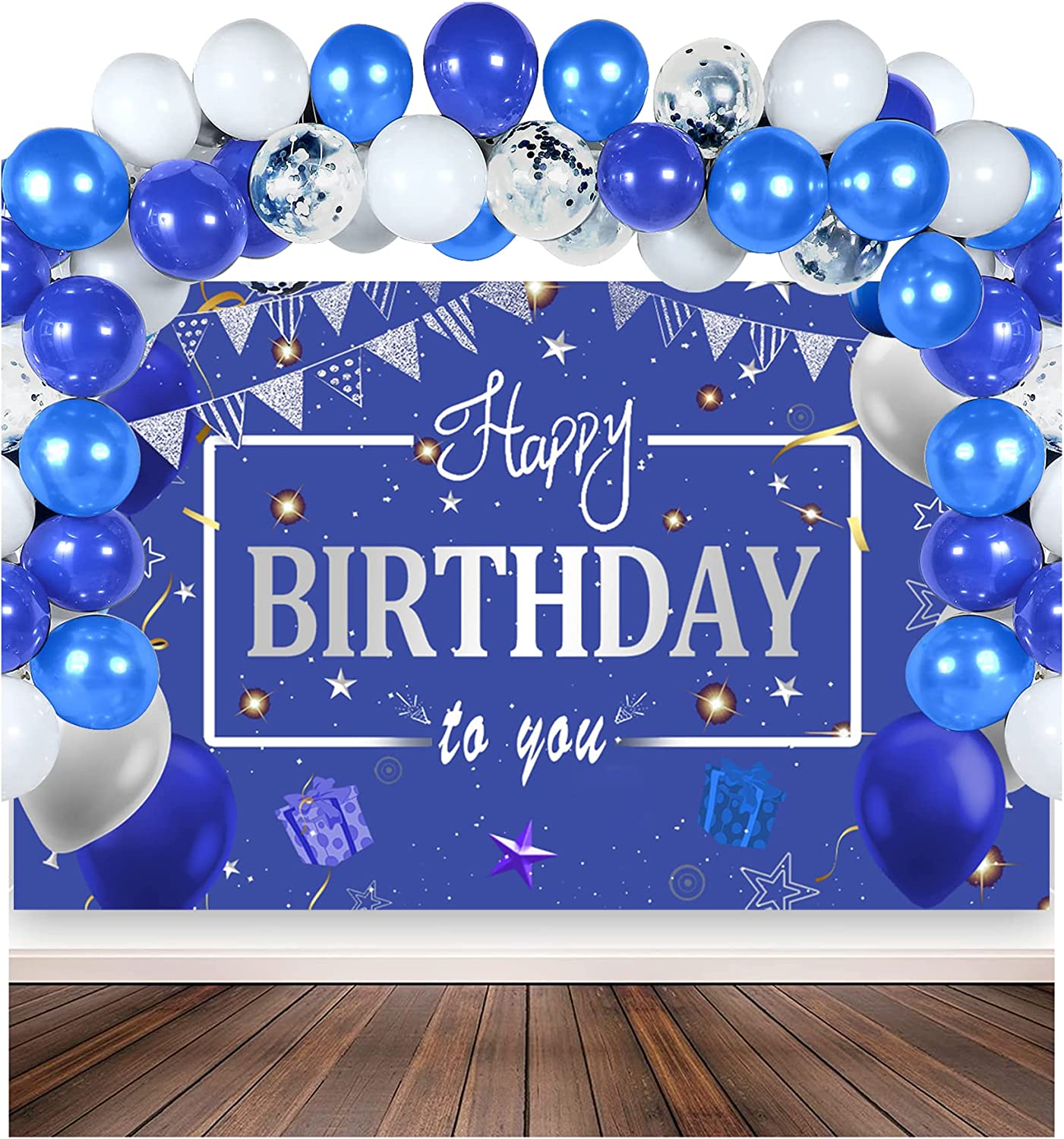 Blue Birthday Background